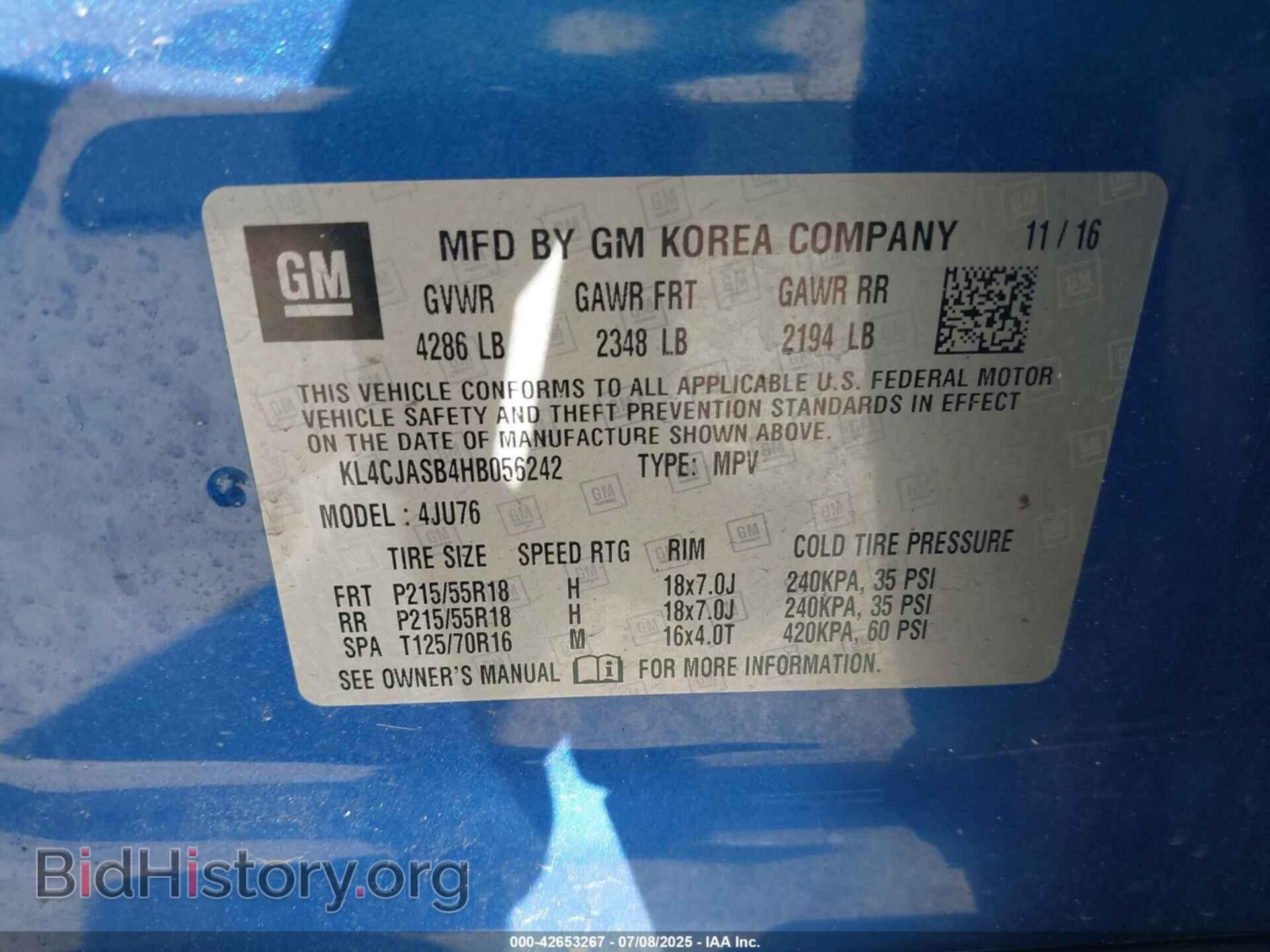 2017 BUICK ENCORE - VIN: KL4CJASB4HB056242 - Photo 9