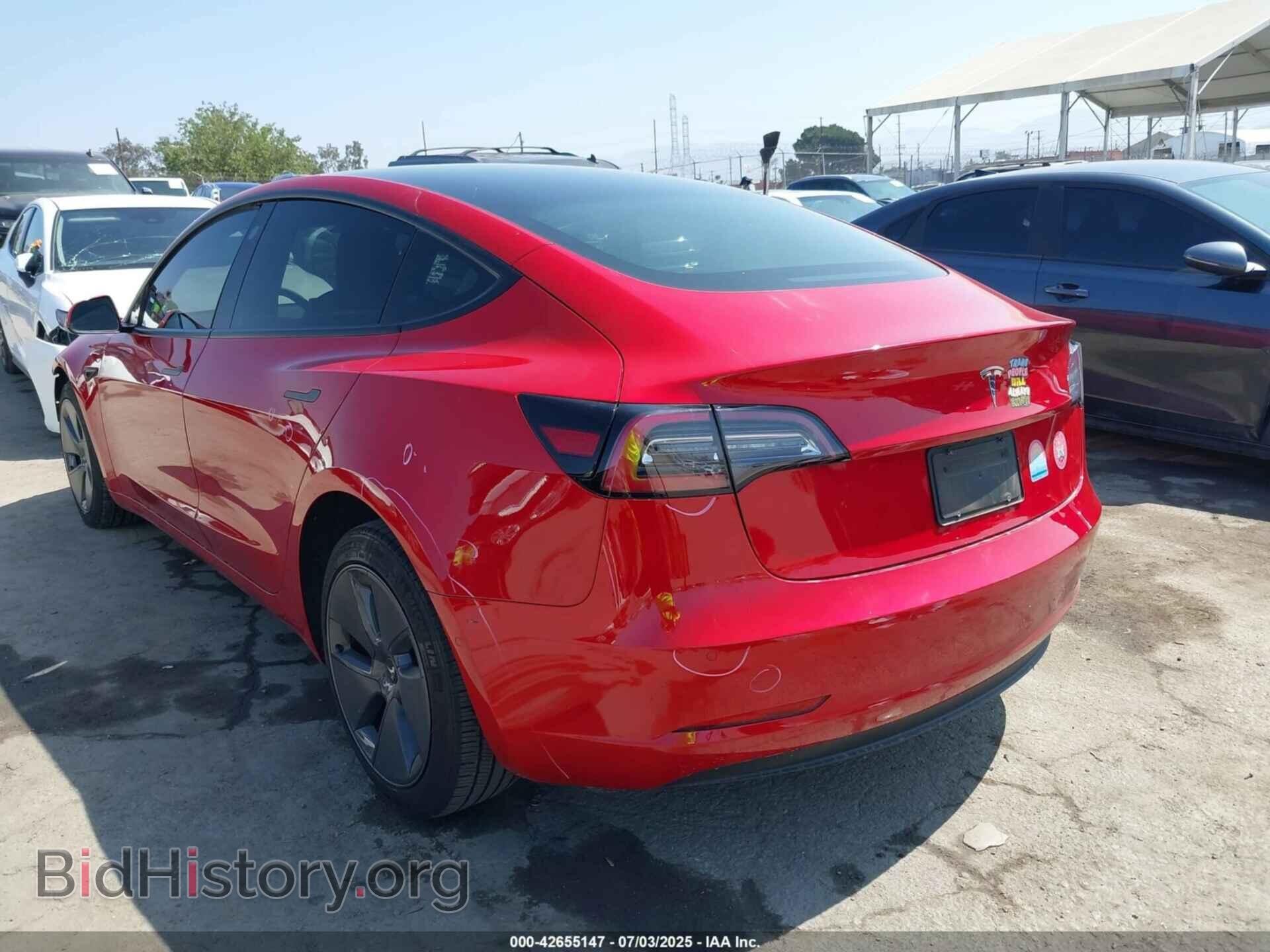 2022 TESLA MODEL 3 - VIN: 5YJ3E1EA3NF376593 - Фото 3