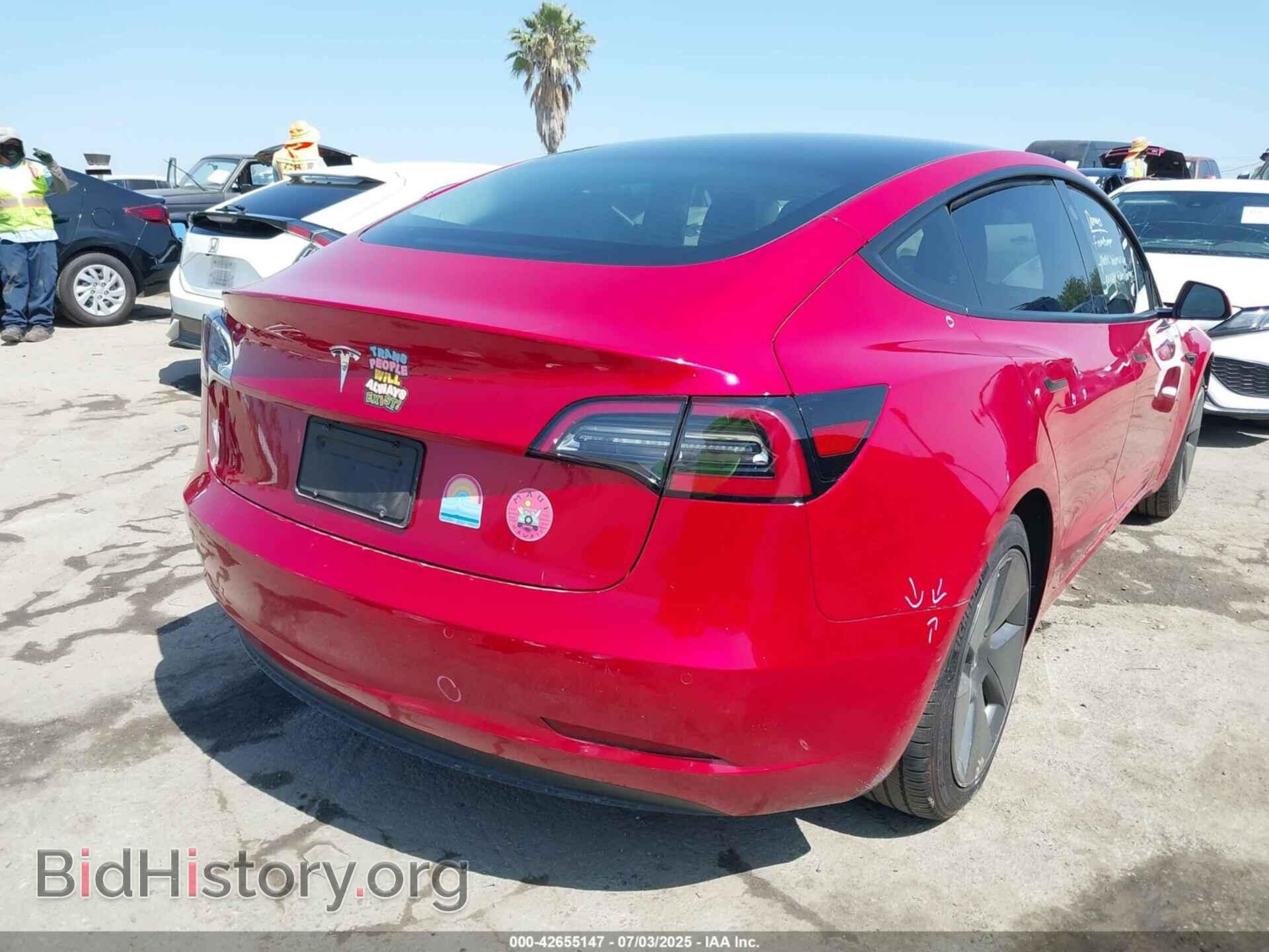 2022 TESLA MODEL 3 - VIN: 5YJ3E1EA3NF376593 - Фото 4