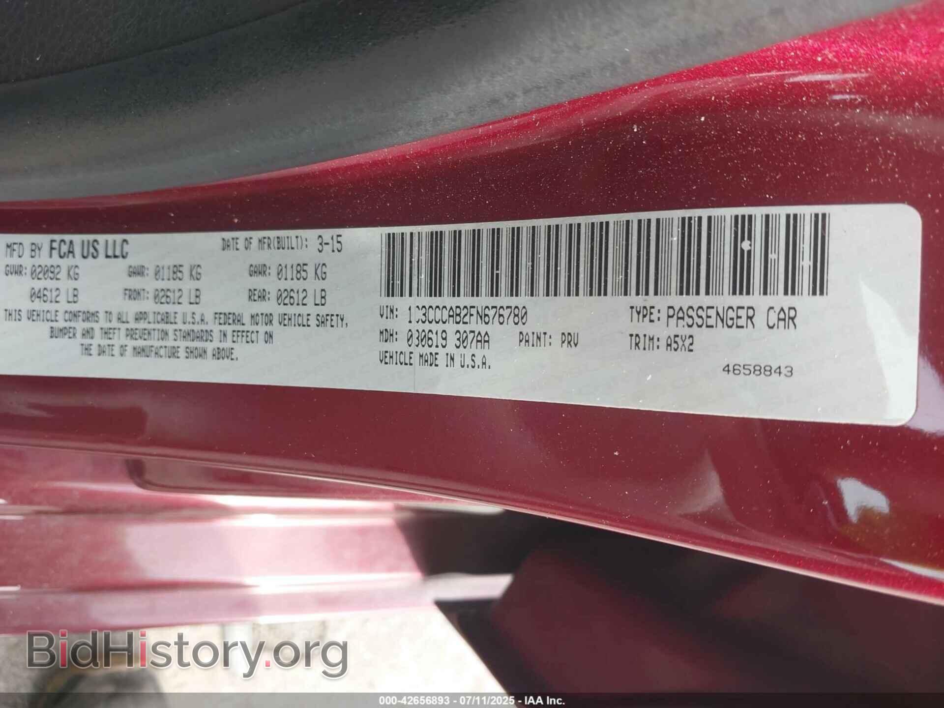 2015 CHRYSLER 200 - VIN: 1C3CCCAB2FN676780 - Photo 9