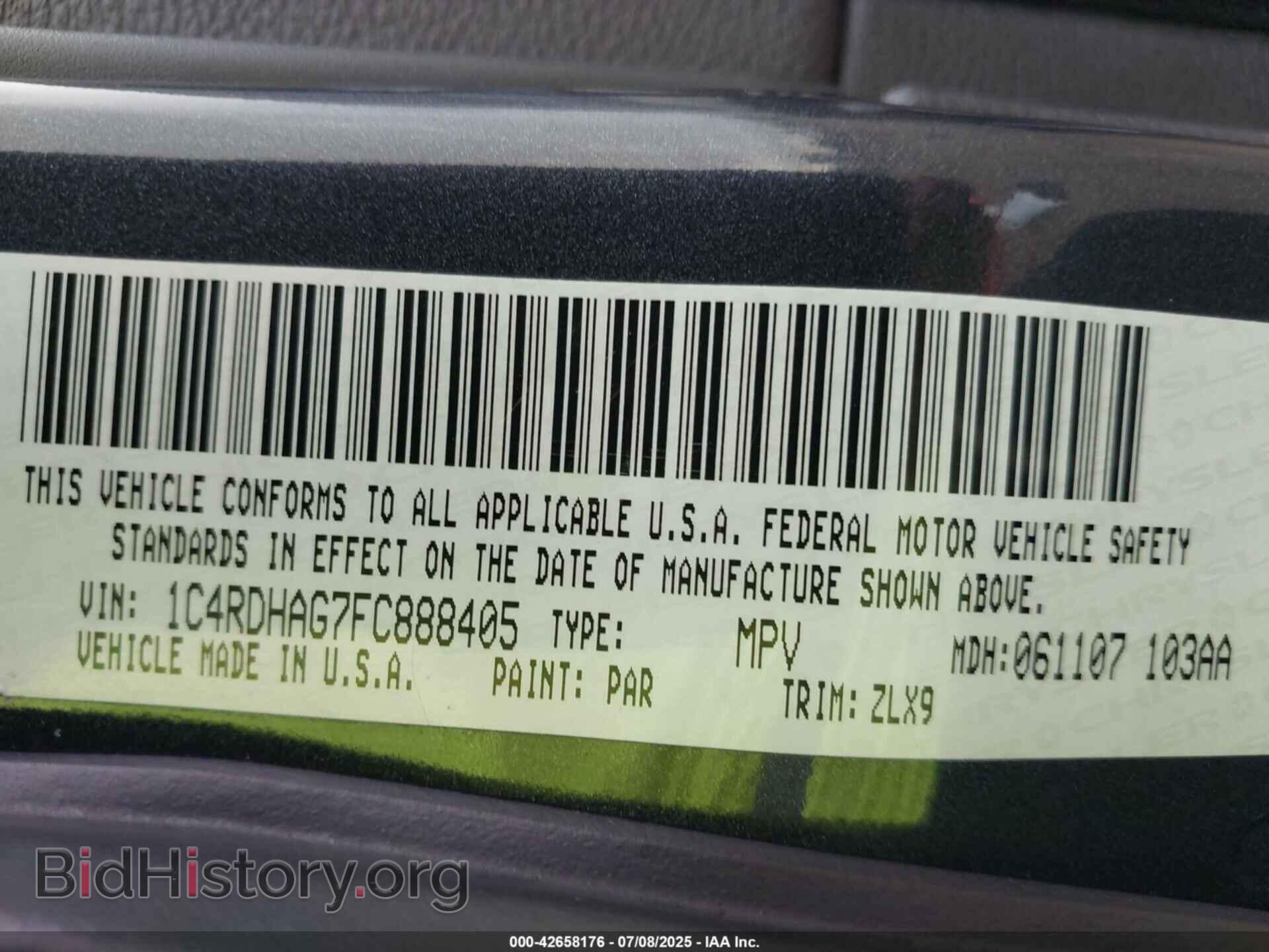 2015 DODGE DURANGO - VIN: 1C4RDHAG7FC888405 - Photo 9