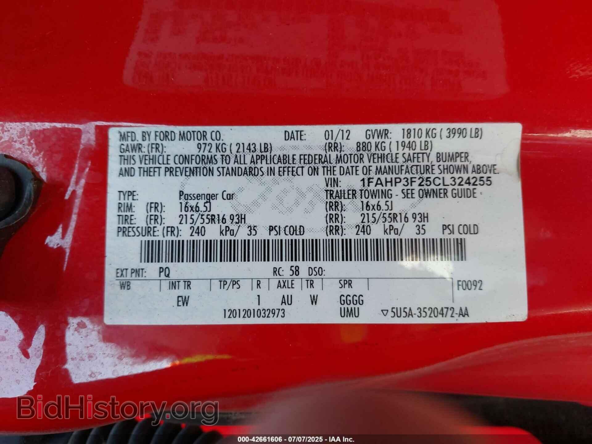 2012 FORD FOCUS - VIN: 1FAHP3F25CL324255 - Photo 9