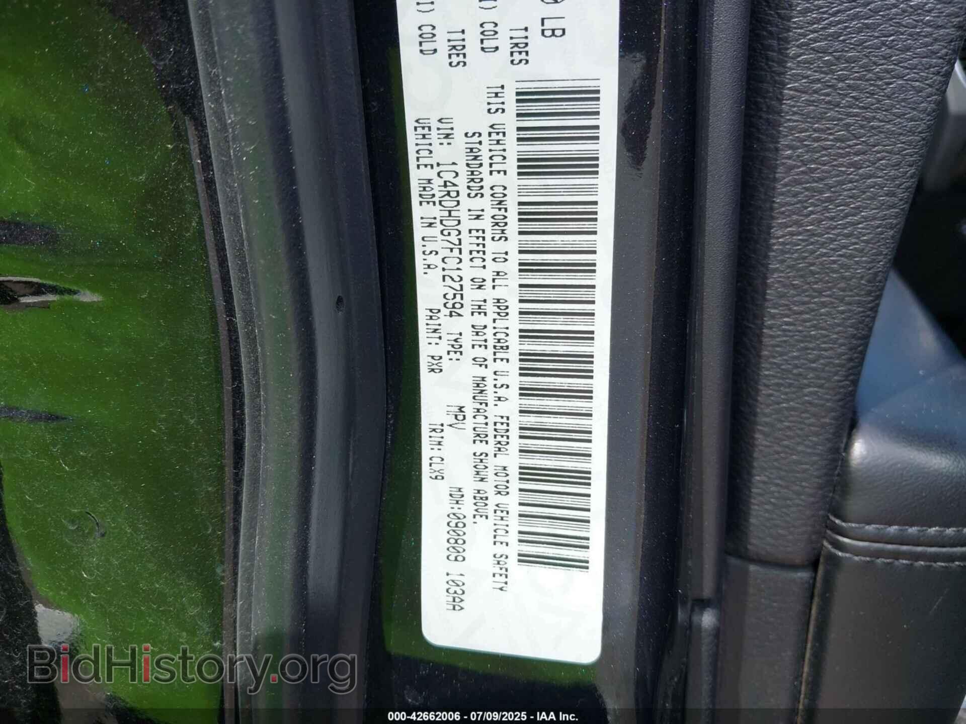 2015 DODGE DURANGO - VIN: 1C4RDHDG7FC127594 - Фото 9