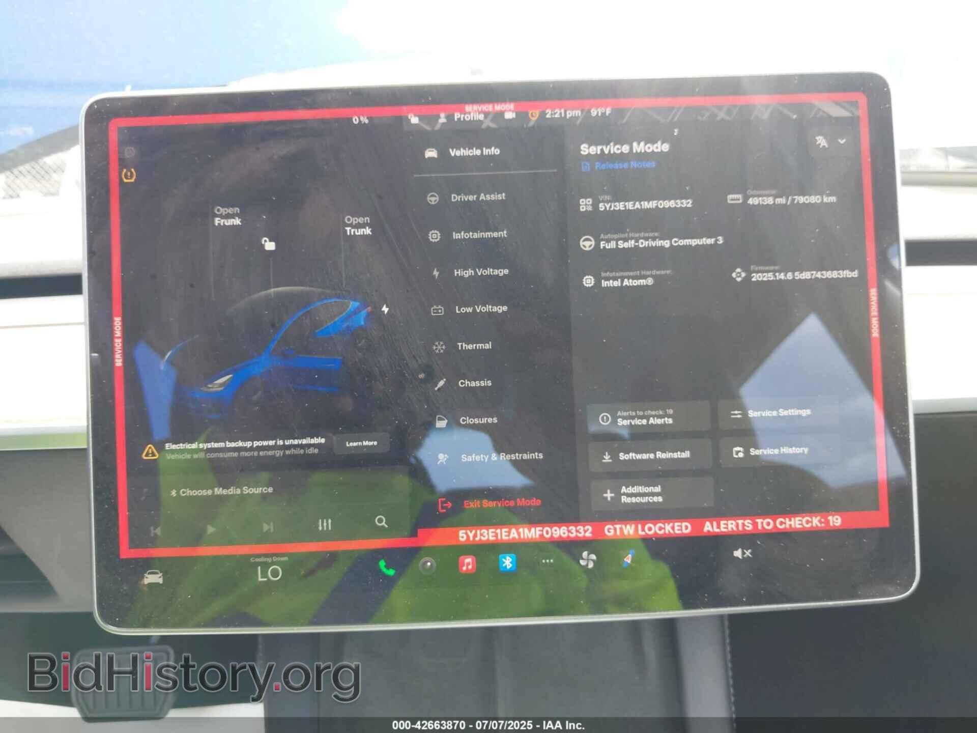 2021 TESLA MODEL 3 - VIN: 5YJ3E1EA1MF096332 - Photo 7