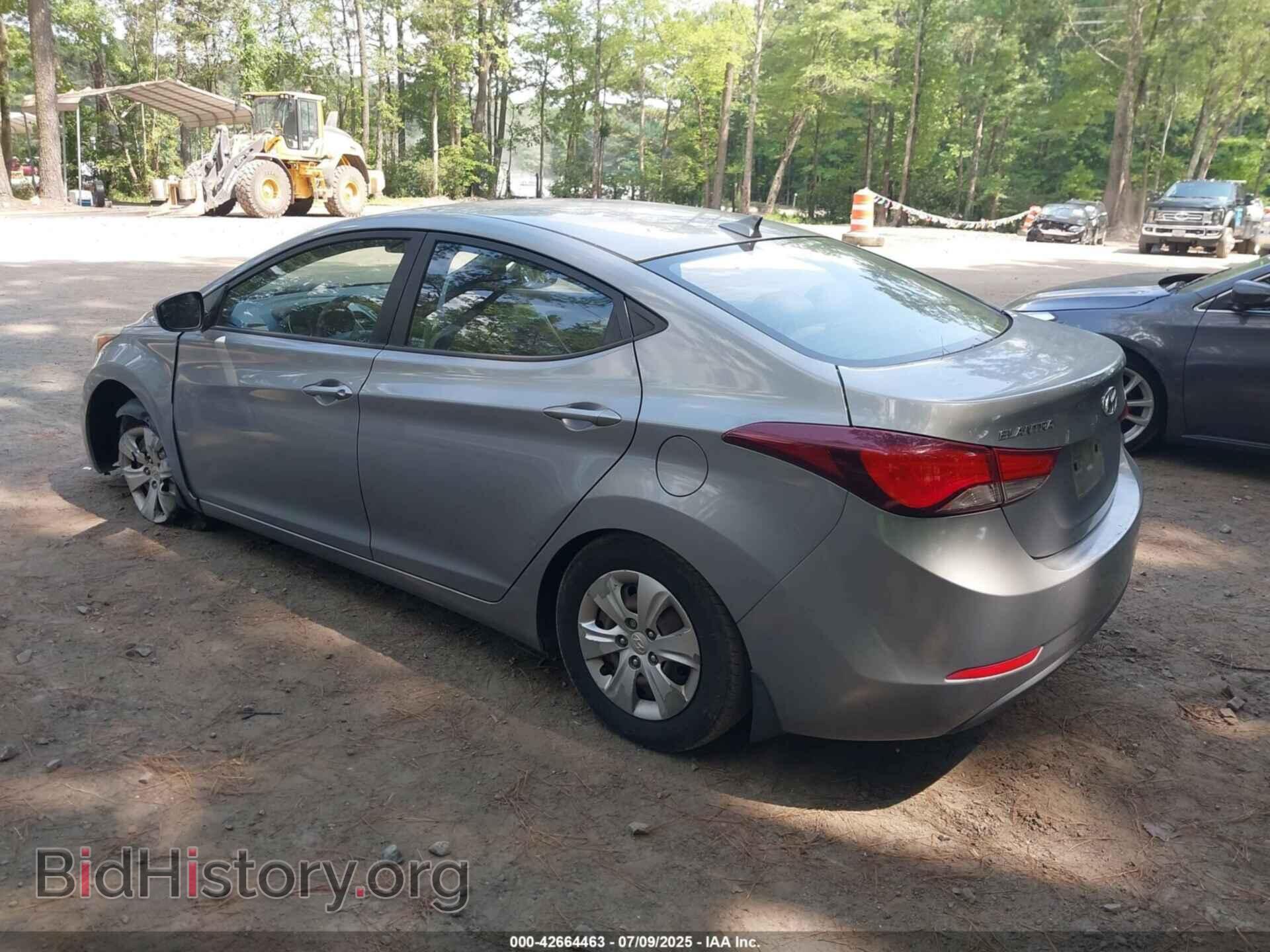 2016 HYUNDAI ELANTRA - VIN: KMHDH4AE0GU484455 - Фото 3
