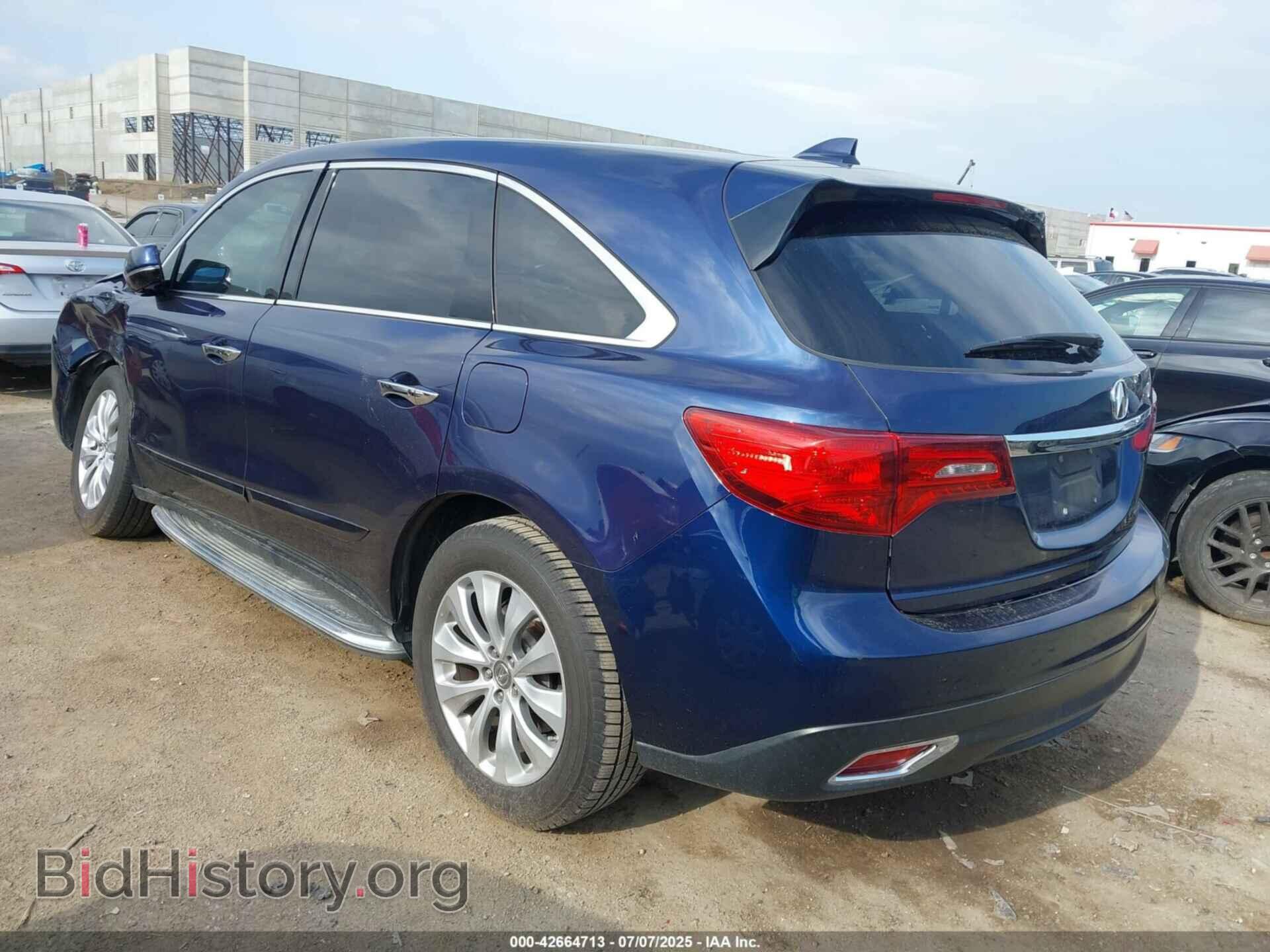 2014 ACURA MDX - VIN: 5FRYD3H47EB002075 - Фото 3