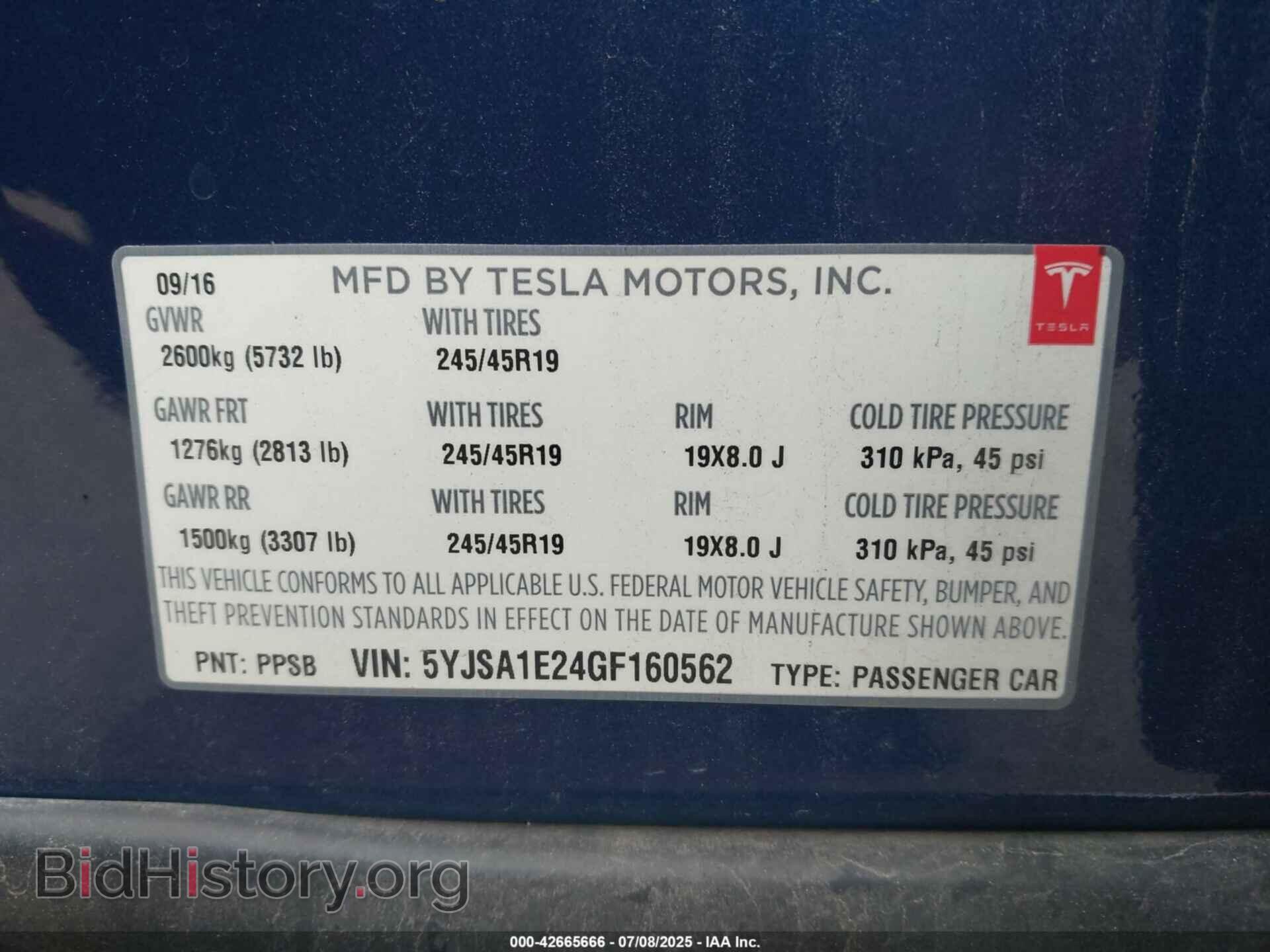 2016 TESLA MODEL S - VIN: 5YJSA1E24GF160562 - Photo 9