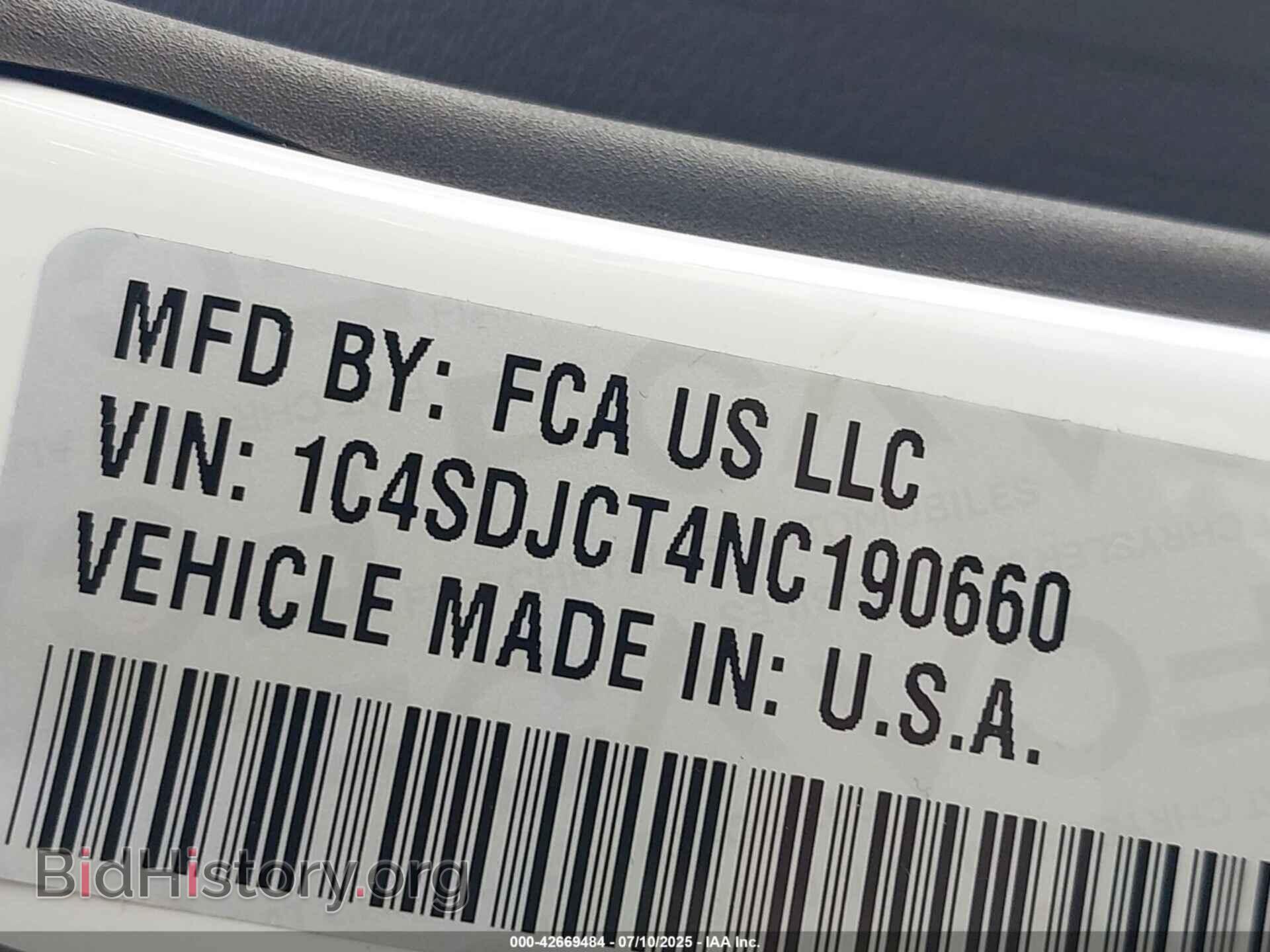 2022 DODGE DURANGO - VIN: 1C4SDJCT4NC190660 - Фото 9