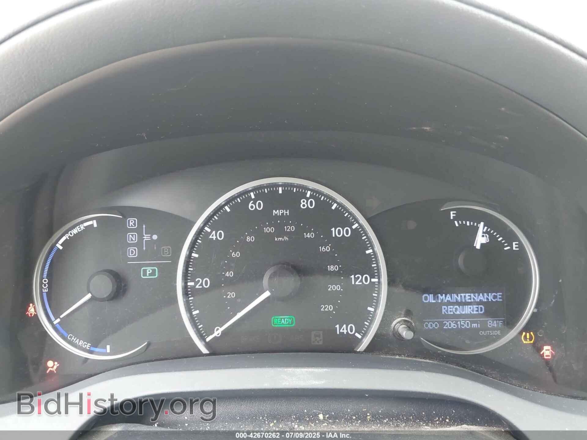 2012 LEXUS CT 200H - VIN: JTHKD5BHXC2054717 - Фото 7