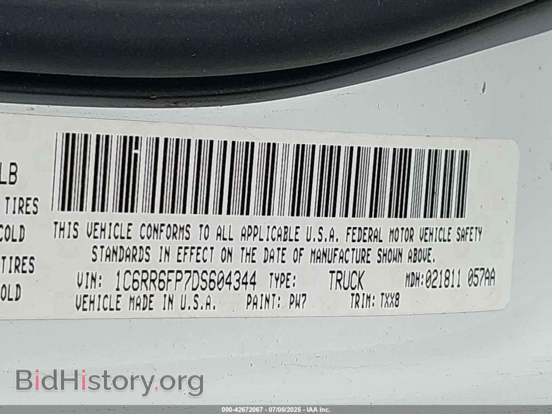 2013 RAM 1500 - VIN: 1C6RR6FP7DS604344 - Фото 9