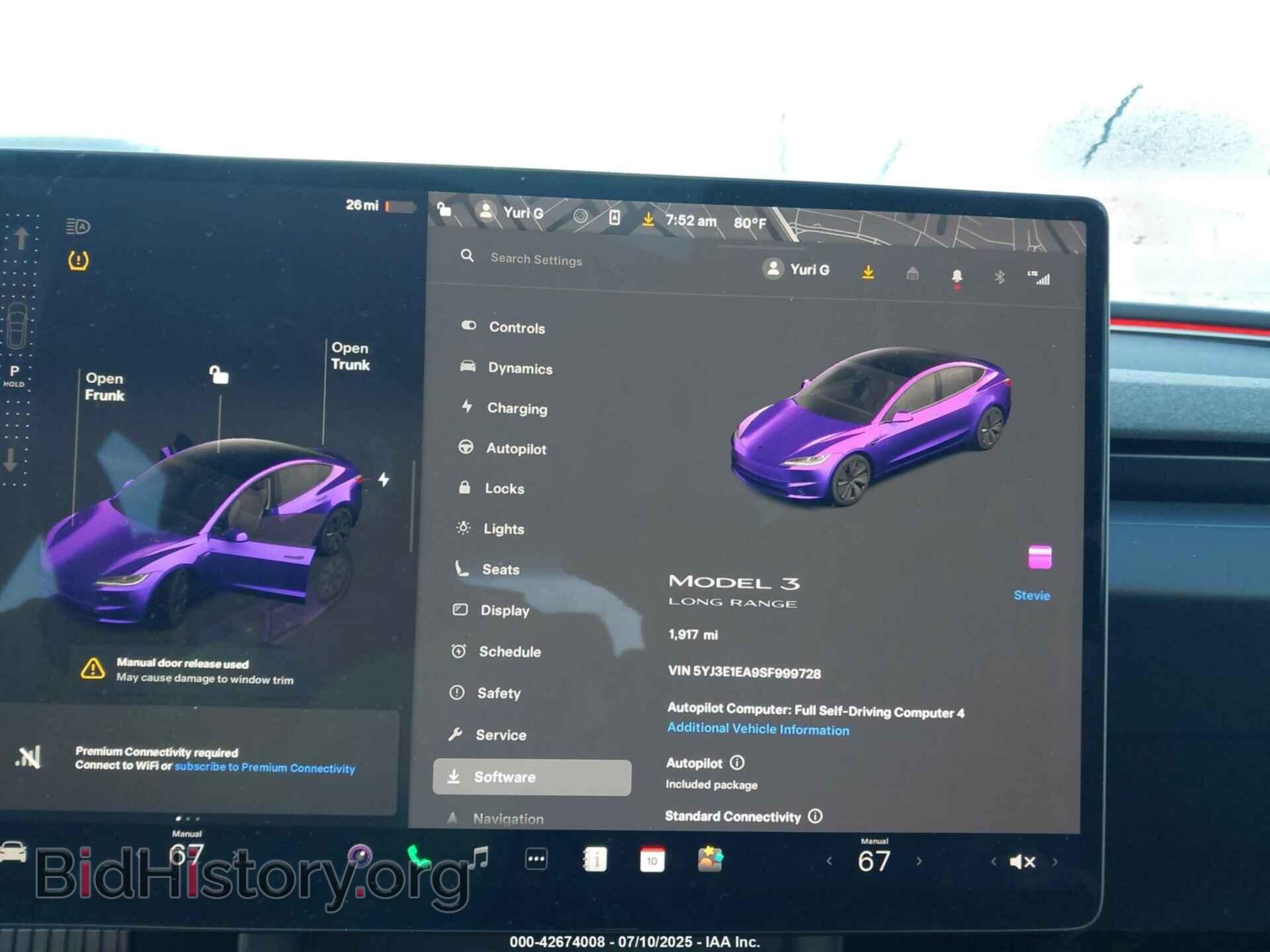 2025 TESLA MODEL 3 - VIN: 5YJ3E1EA9SF999728 - Фото 7