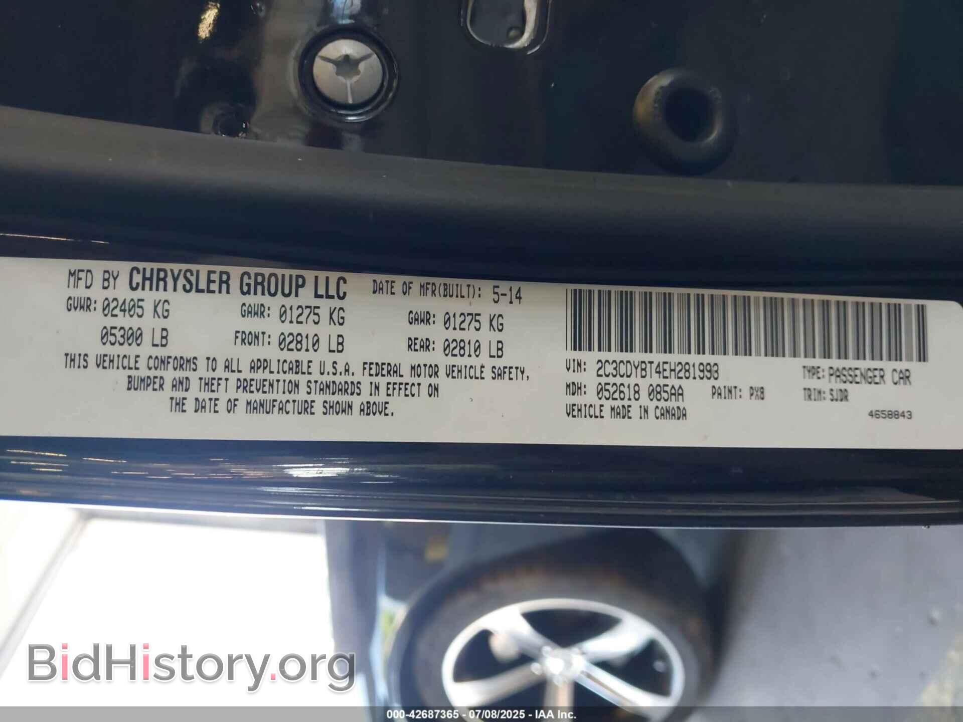 2014 DODGE CHALLENGER - VIN: 2C3CDYBT4EH281993 - Photo 9