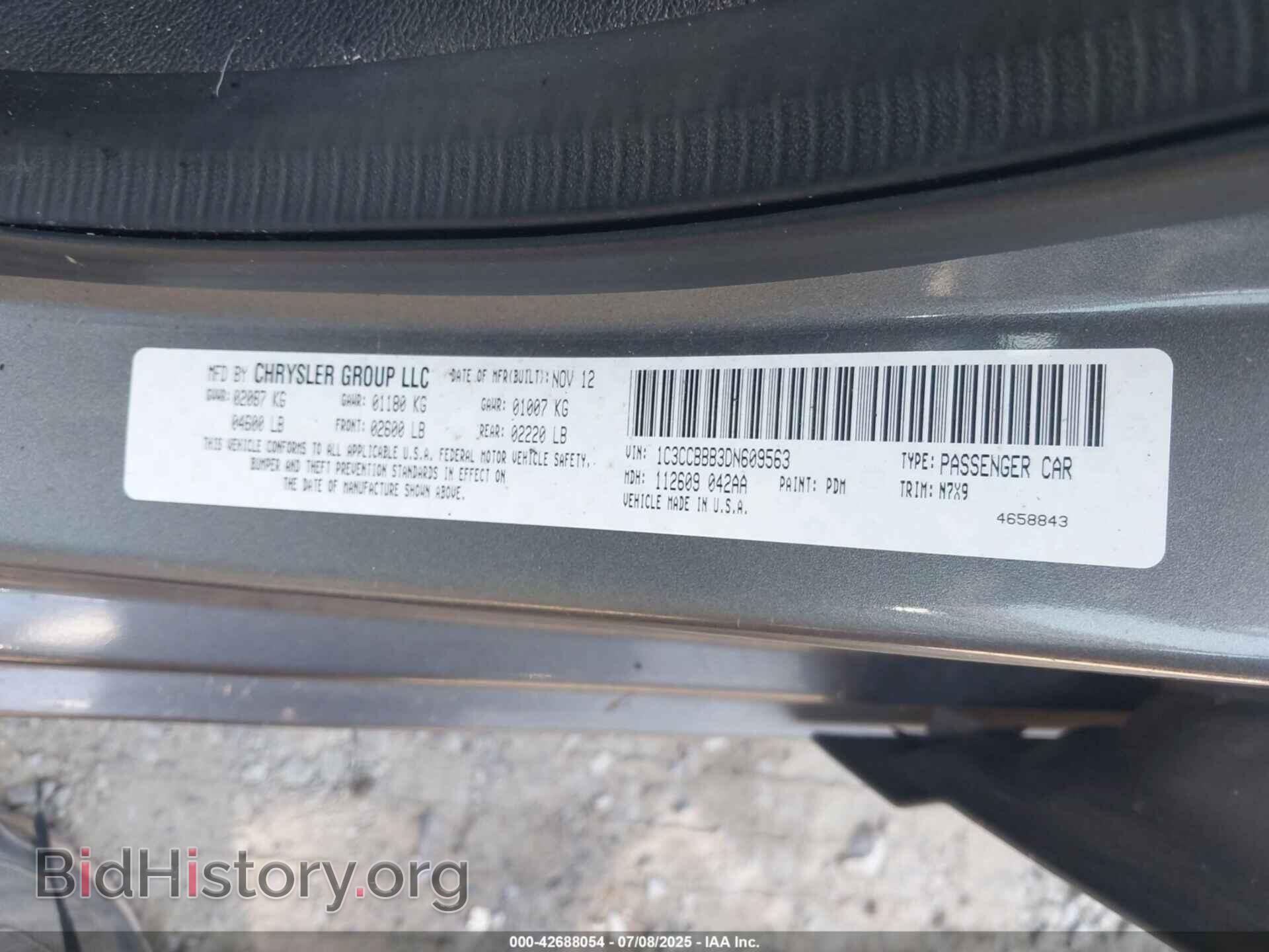 2013 CHRYSLER 200 - VIN: 1C3CCBBB3DN609563 - Photo 9