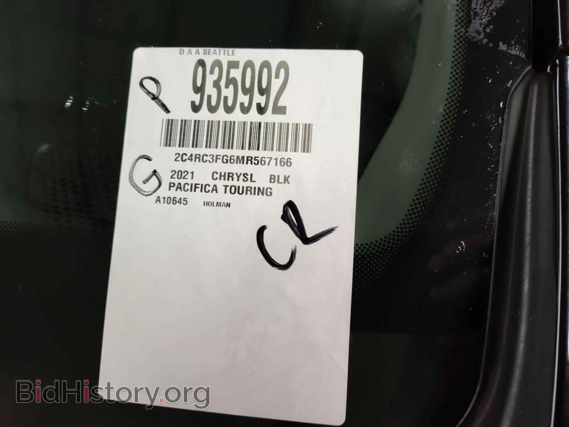 2021 CHRYSLER PACIFICA - VIN: 2C4RC3FG6MR567166 - Photo 4