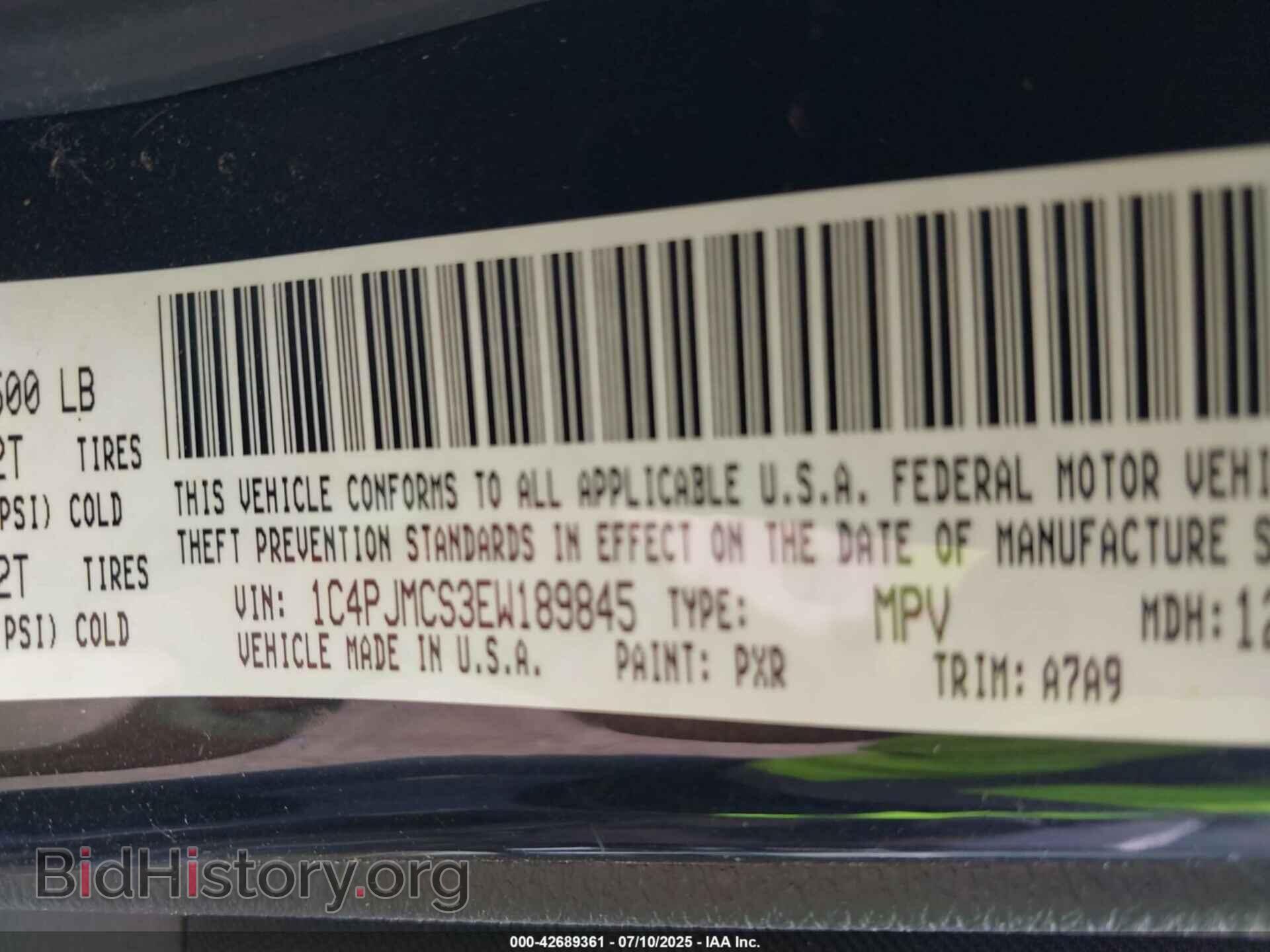 2014 JEEP CHEROKEE - VIN: 1C4PJMCS3EW189845 - Фото 9