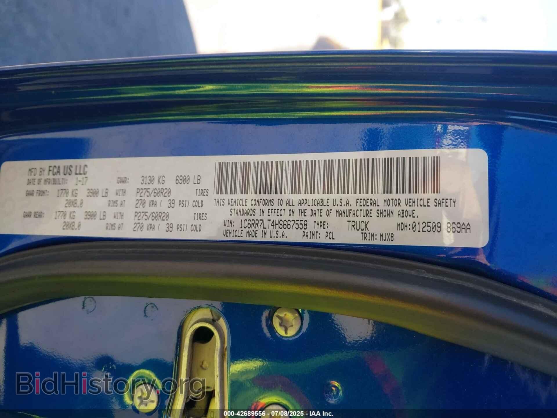 2017 RAM 1500 - VIN: 1C6RR7LT4HS667558 - Фото 9