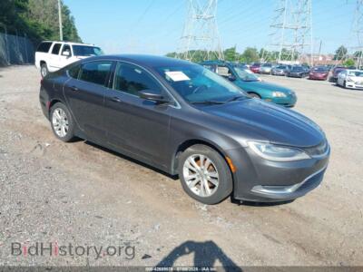 2015 Chrysler 200 Limited, серый — VIN 1C3CCCAB5FN504114, IAAI