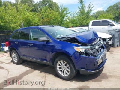2013 Ford EDGE SE, синий — VIN 2FMDK3GC9DBB31022, IAAI