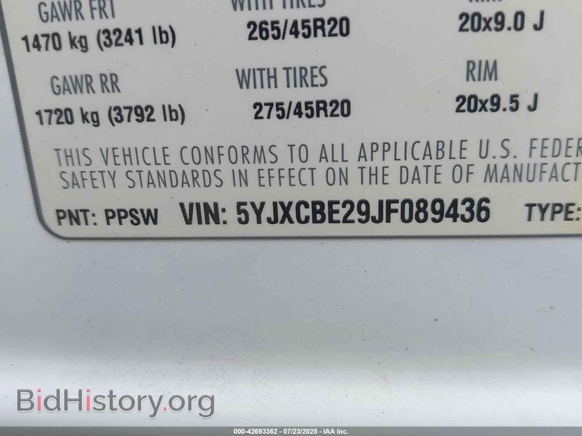 2018 TESLA MODEL X - VIN: 5YJXCBE29JF089436 - Photo 9