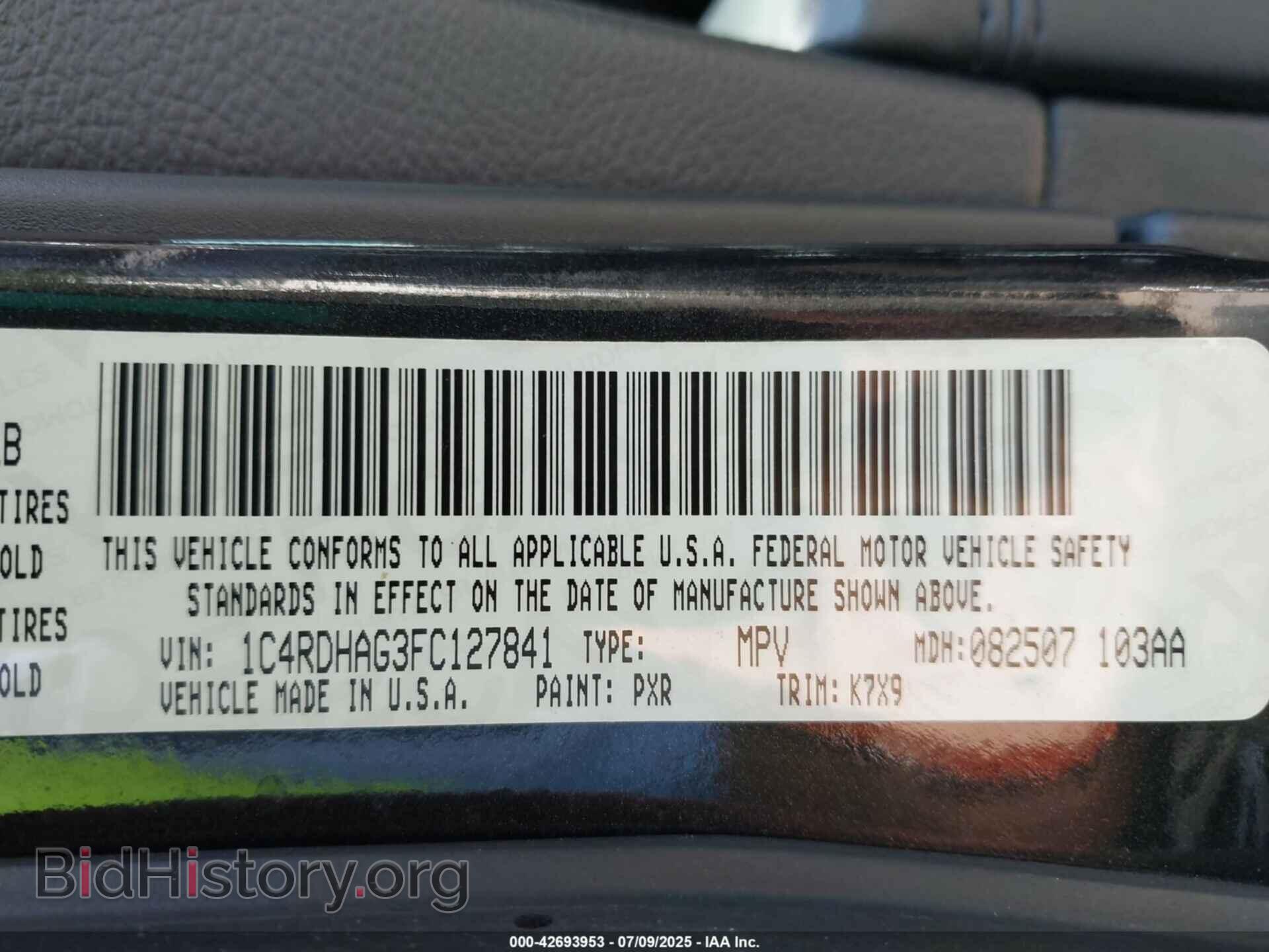 2015 DODGE DURANGO - VIN: 1C4RDHAG3FC127841 - Photo 9