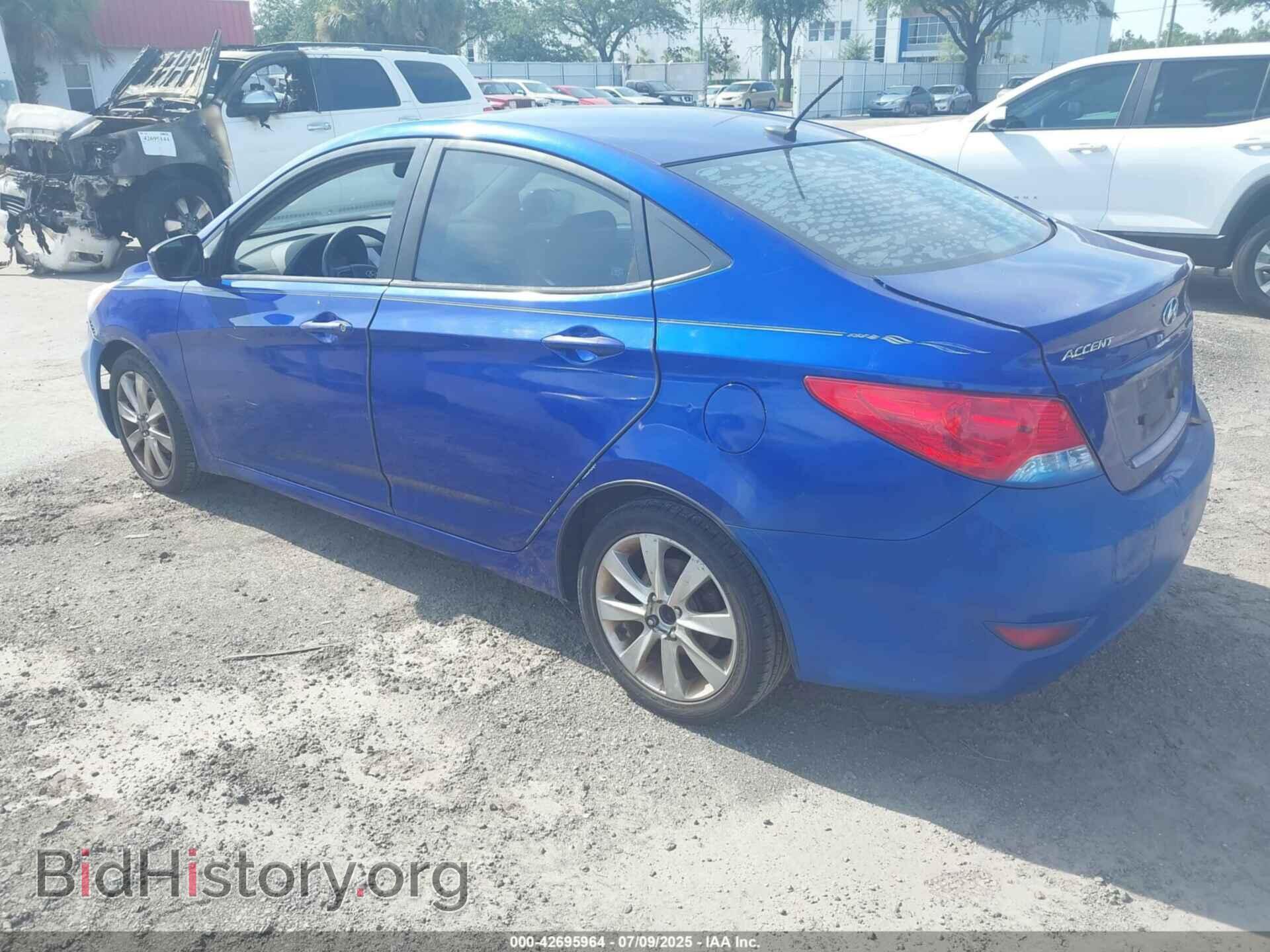 2013 HYUNDAI ACCENT - VIN: KMHCU4AE1DU355384 - Фото 3