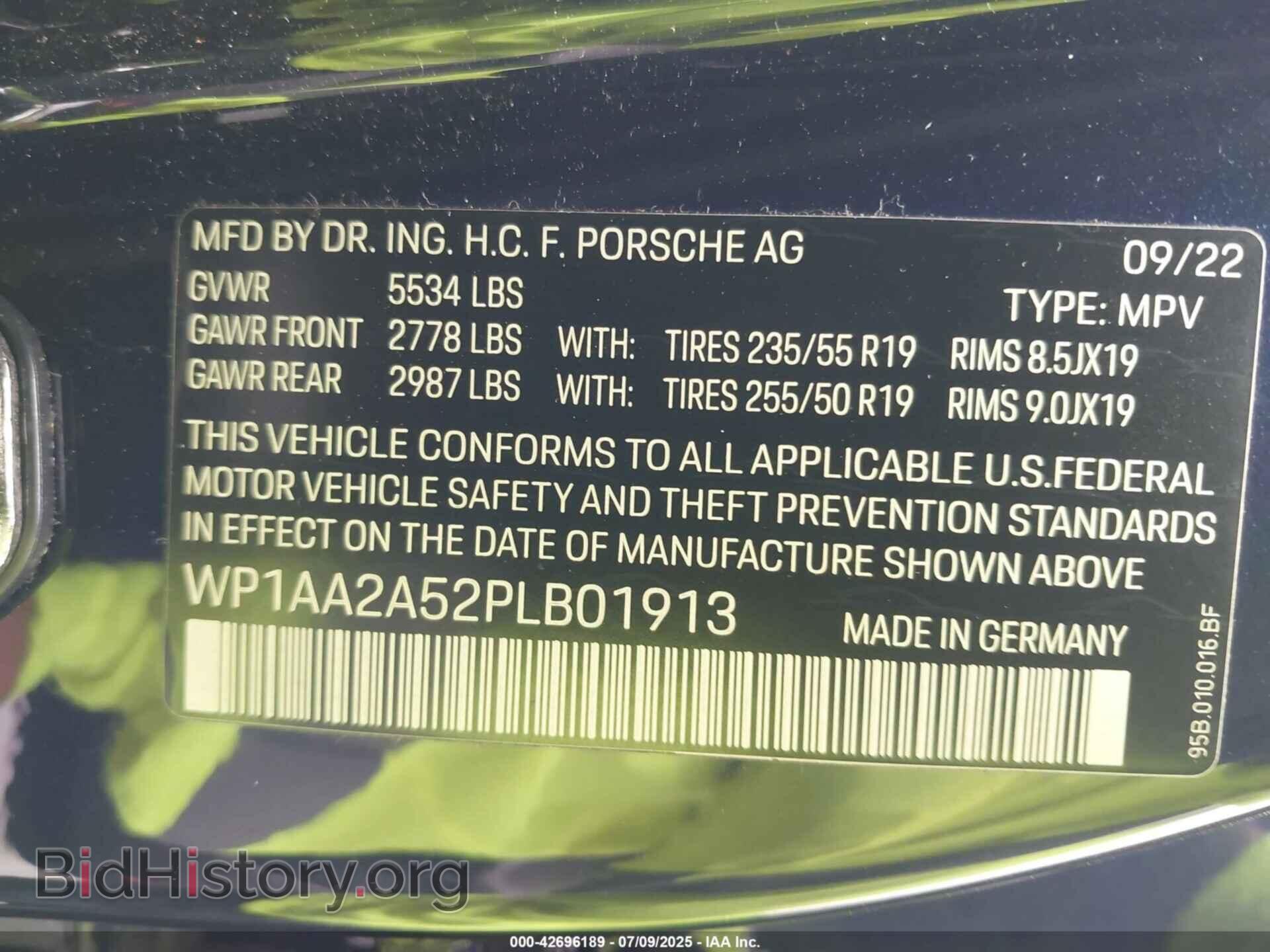 2023 PORSCHE MACAN - VIN: WP1AA2A52PLB01913 - Photo 9