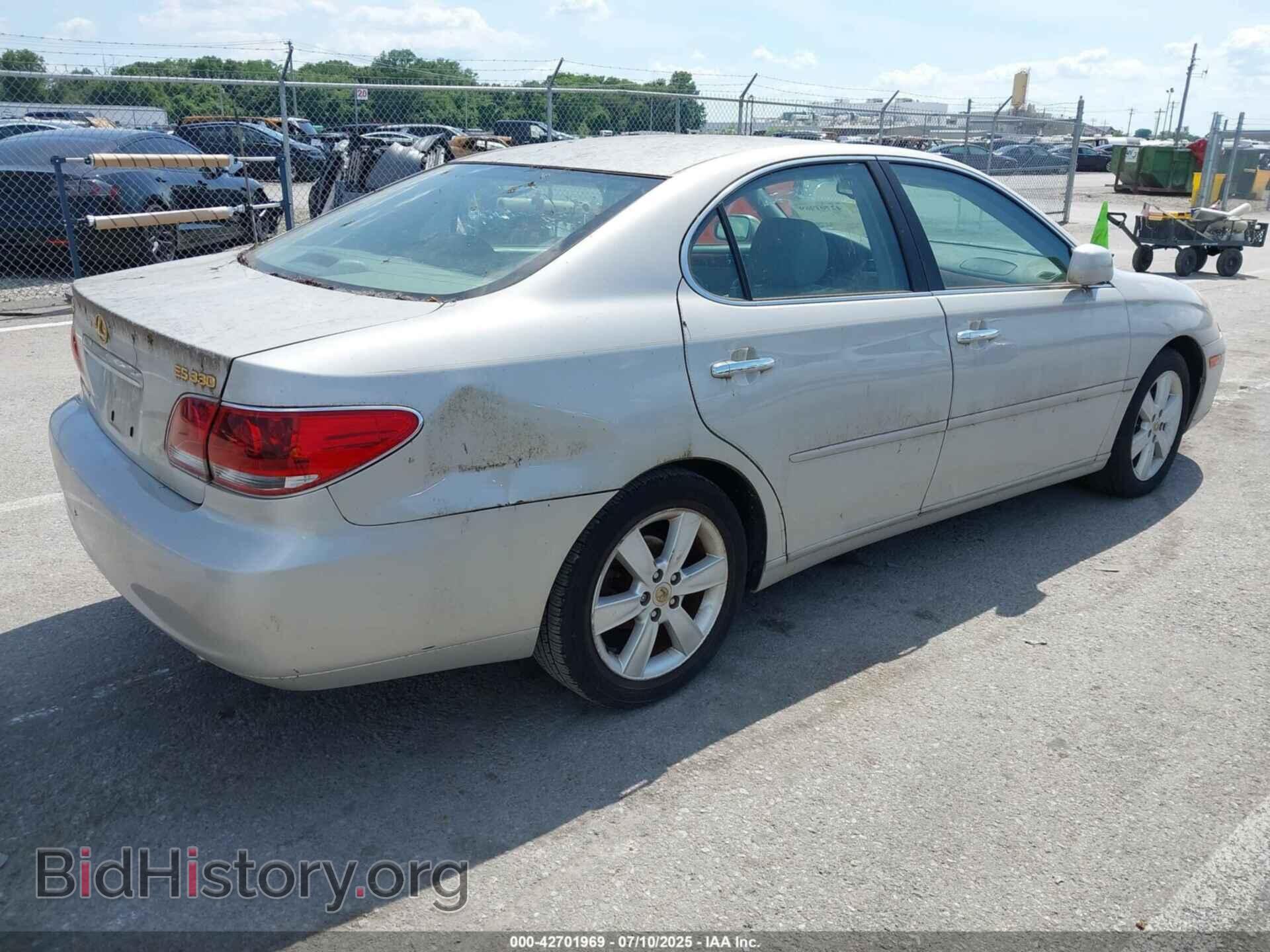 2005 LEXUS ES 330 - VIN: JTHBA30G955094943 - Фото 4