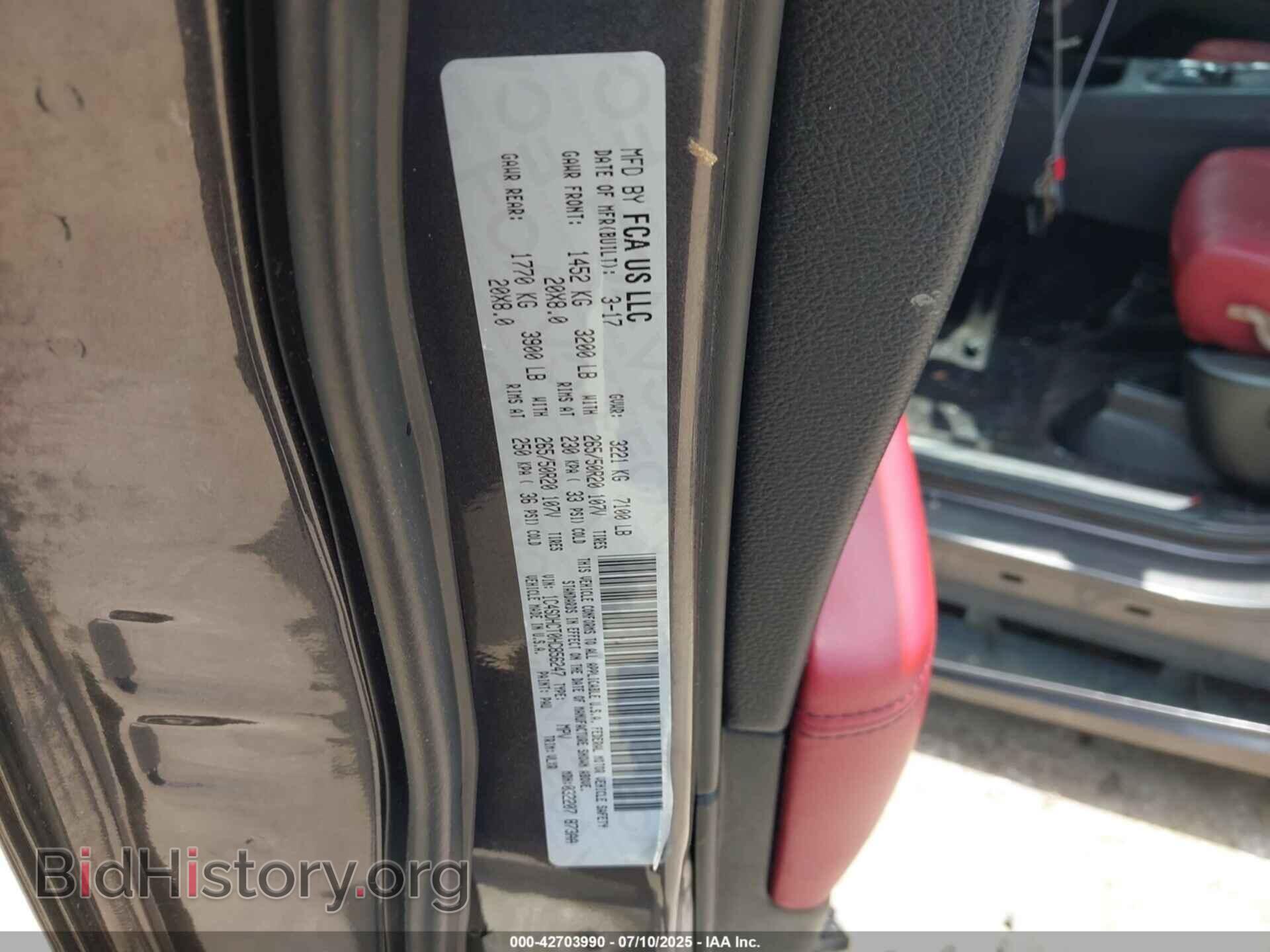 2017 DODGE DURANGO - VIN: 1C4SDHCT0HC856247 - Photo 9