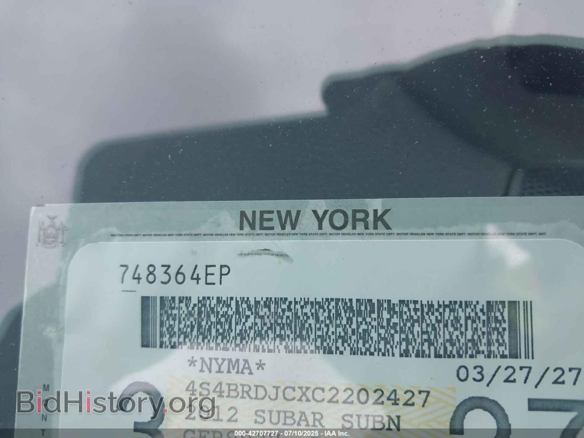 2012 SUBARU OUTBACK - VIN: 4S4BRDJCXC2202427 - Фото 12