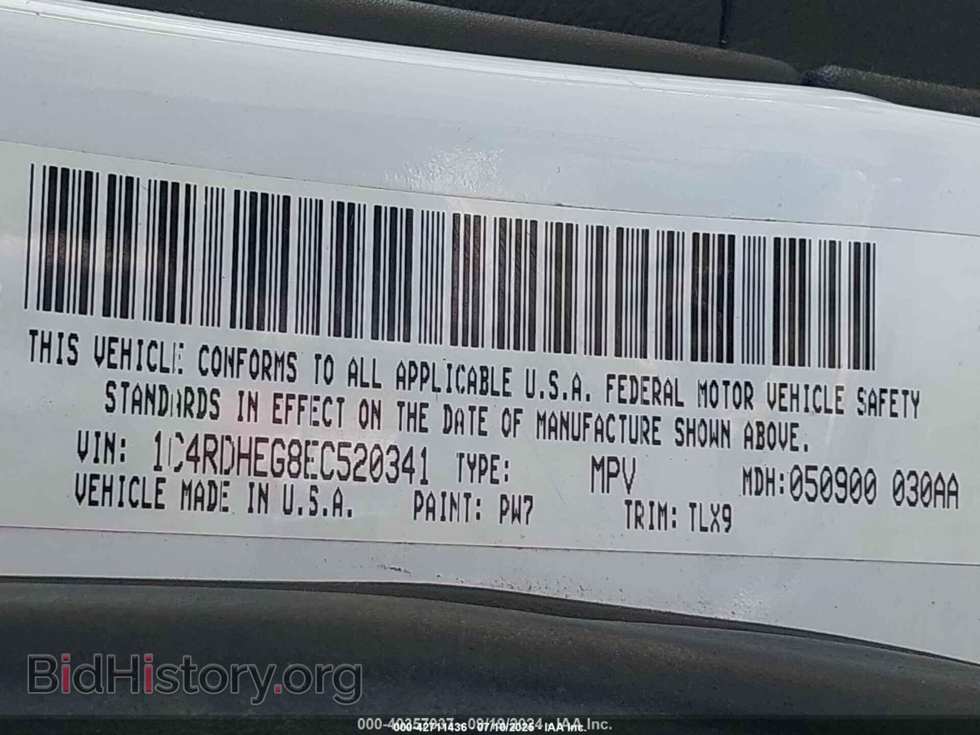 2014 DODGE DURANGO - VIN: 1C4RDHEG8EC520341 - Фото 9
