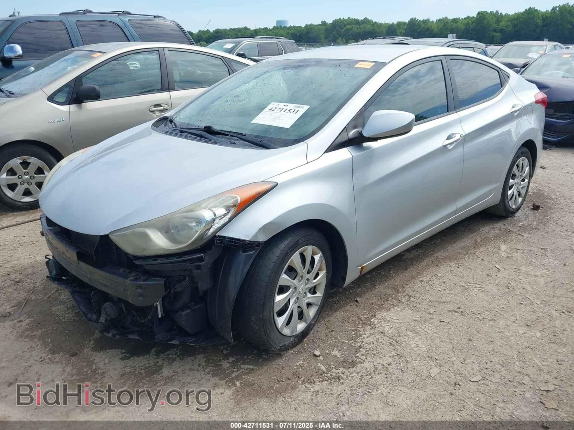 2012 HYUNDAI ELANTRA - VIN: 5NPDH4AE2CH072806 - Фото 2