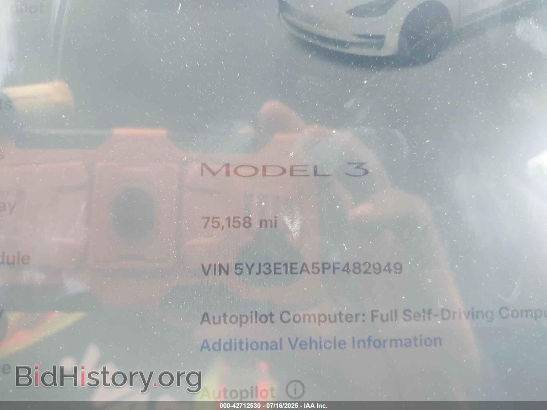 2023 TESLA MODEL 3 - VIN: 5YJ3E1EA5PF482949 - Фото 7