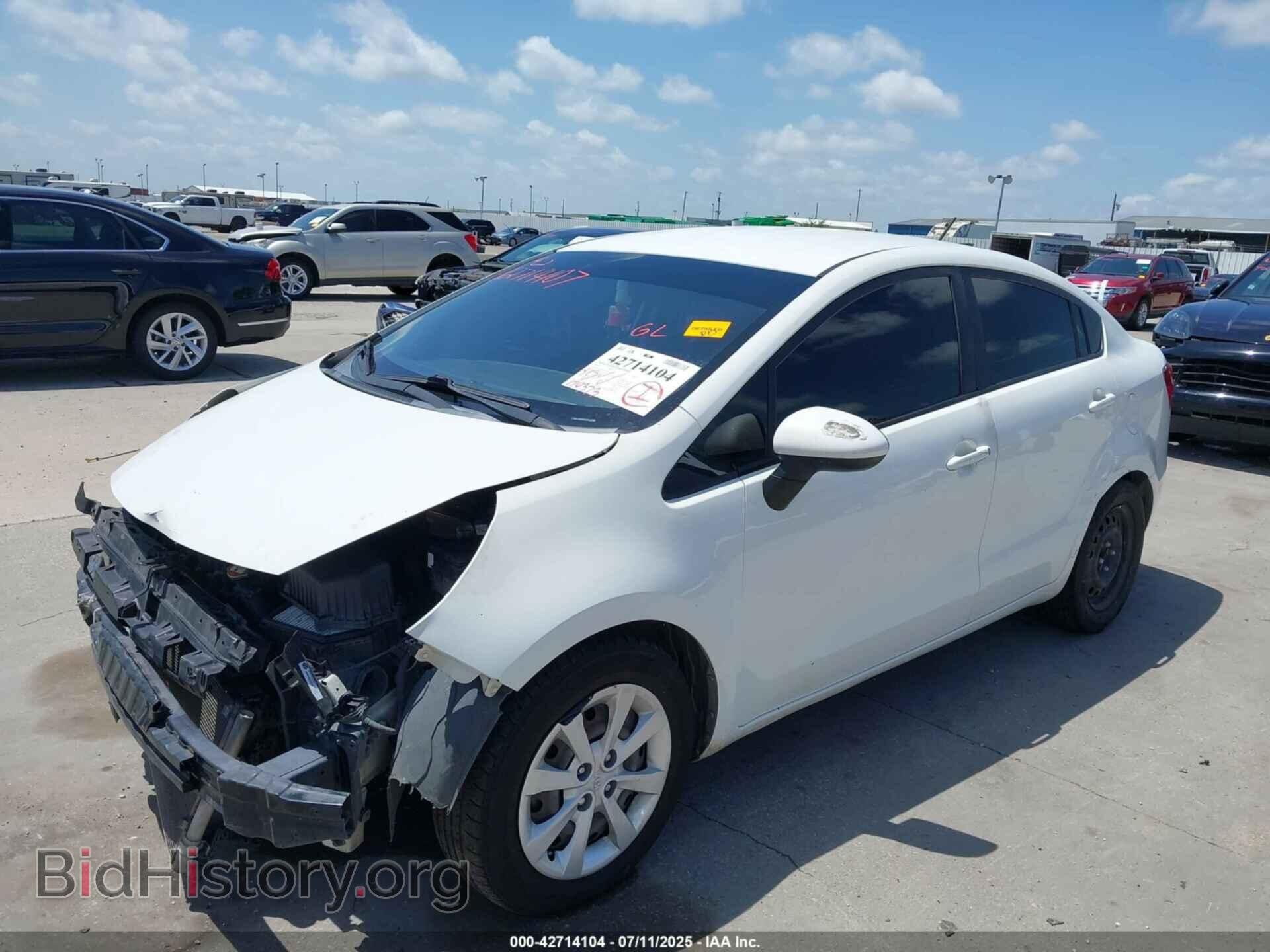 2013 KIA RIO - VIN: KNADM4A31D6297639 - Фото 2
