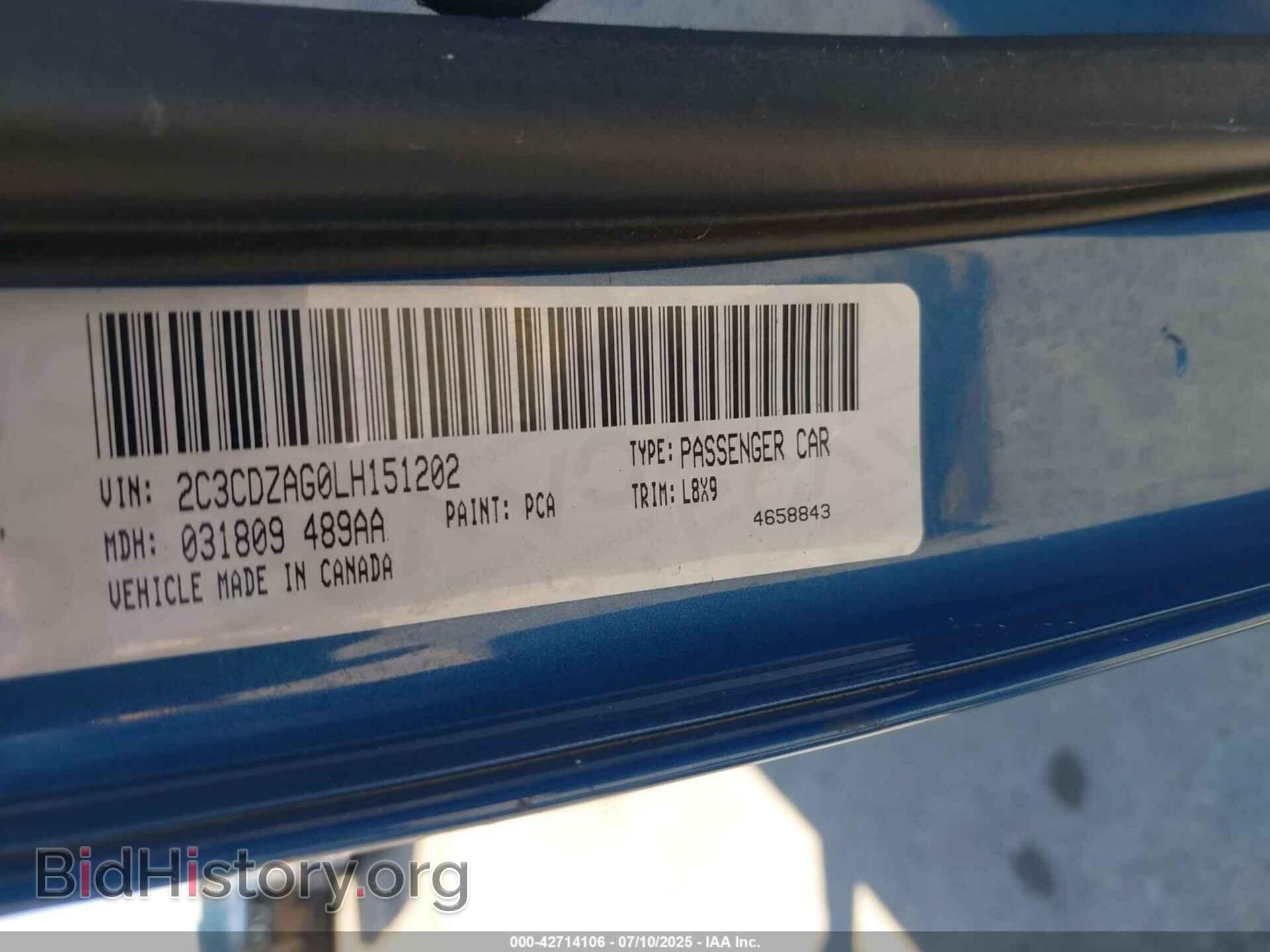 2020 DODGE CHALLENGER - VIN: 2C3CDZAG0LH151202 - Фото 9
