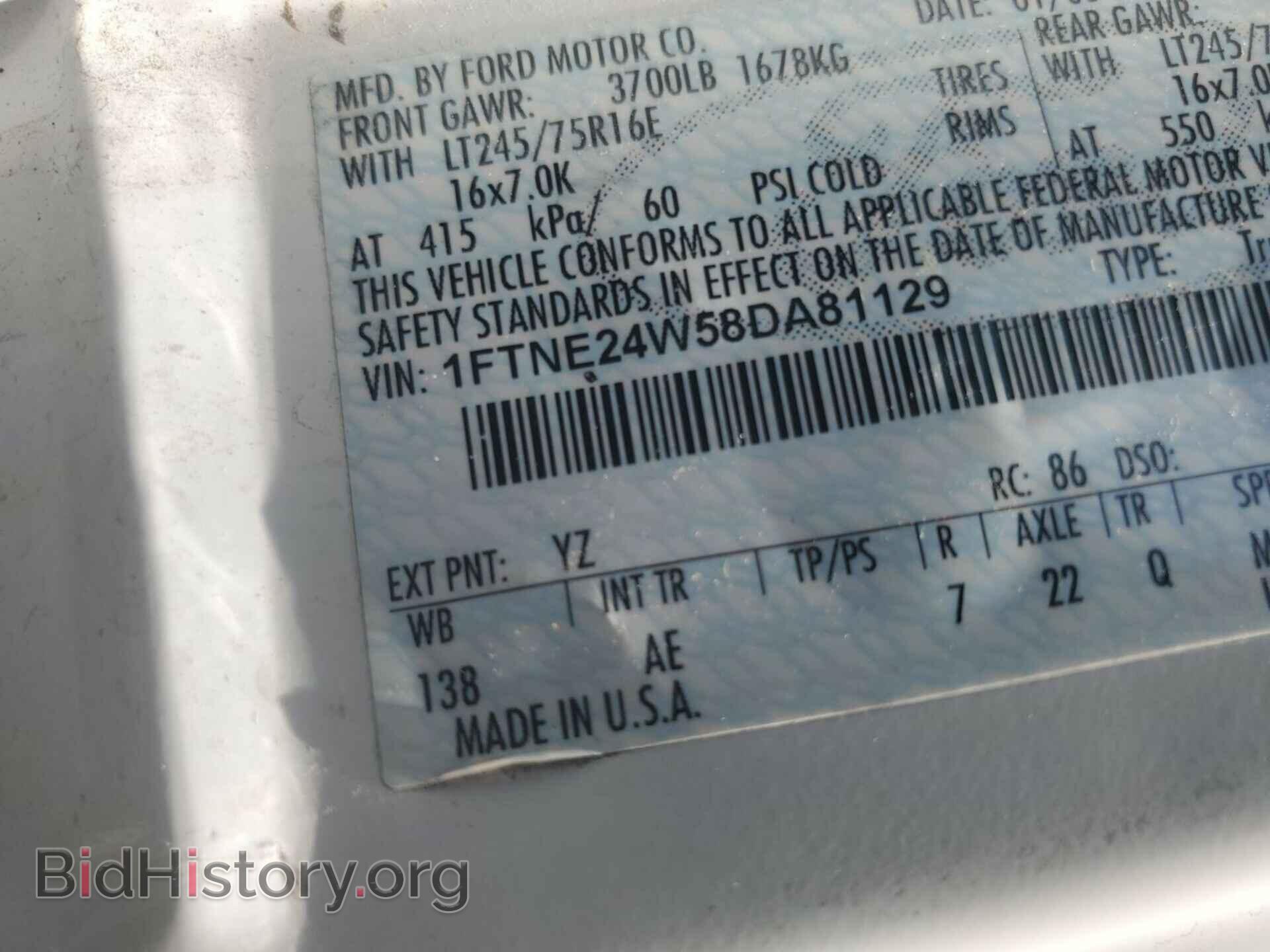 2008 FORD ECONOLINE - VIN: 1FTNE24W58DA81129 - Фото 10