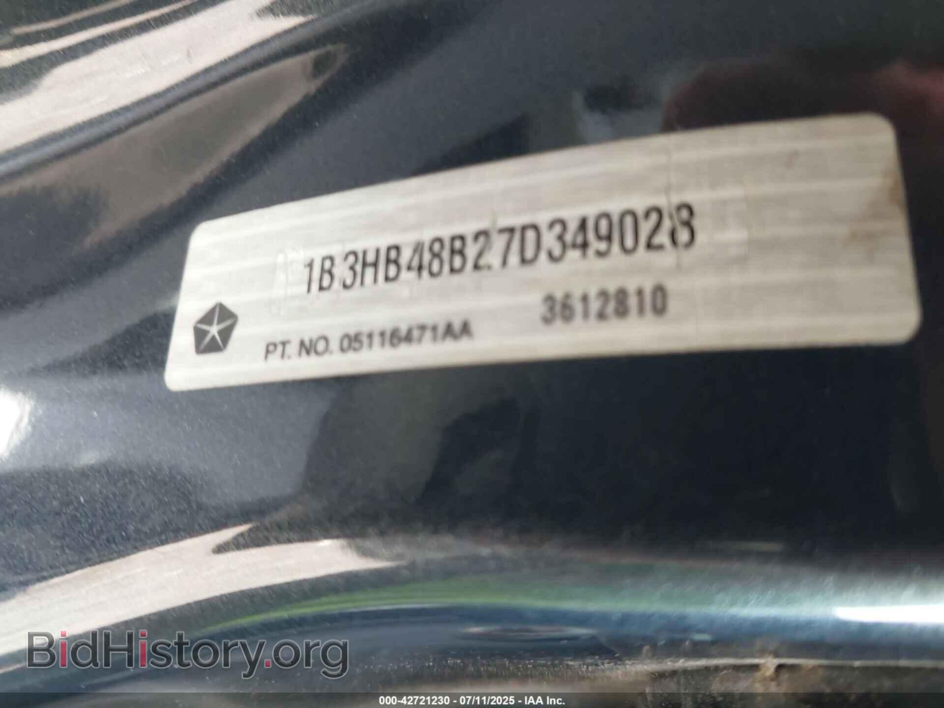 2007 DODGE CALIBER - VIN: 1B3HB48B27D349028 - Photo 9