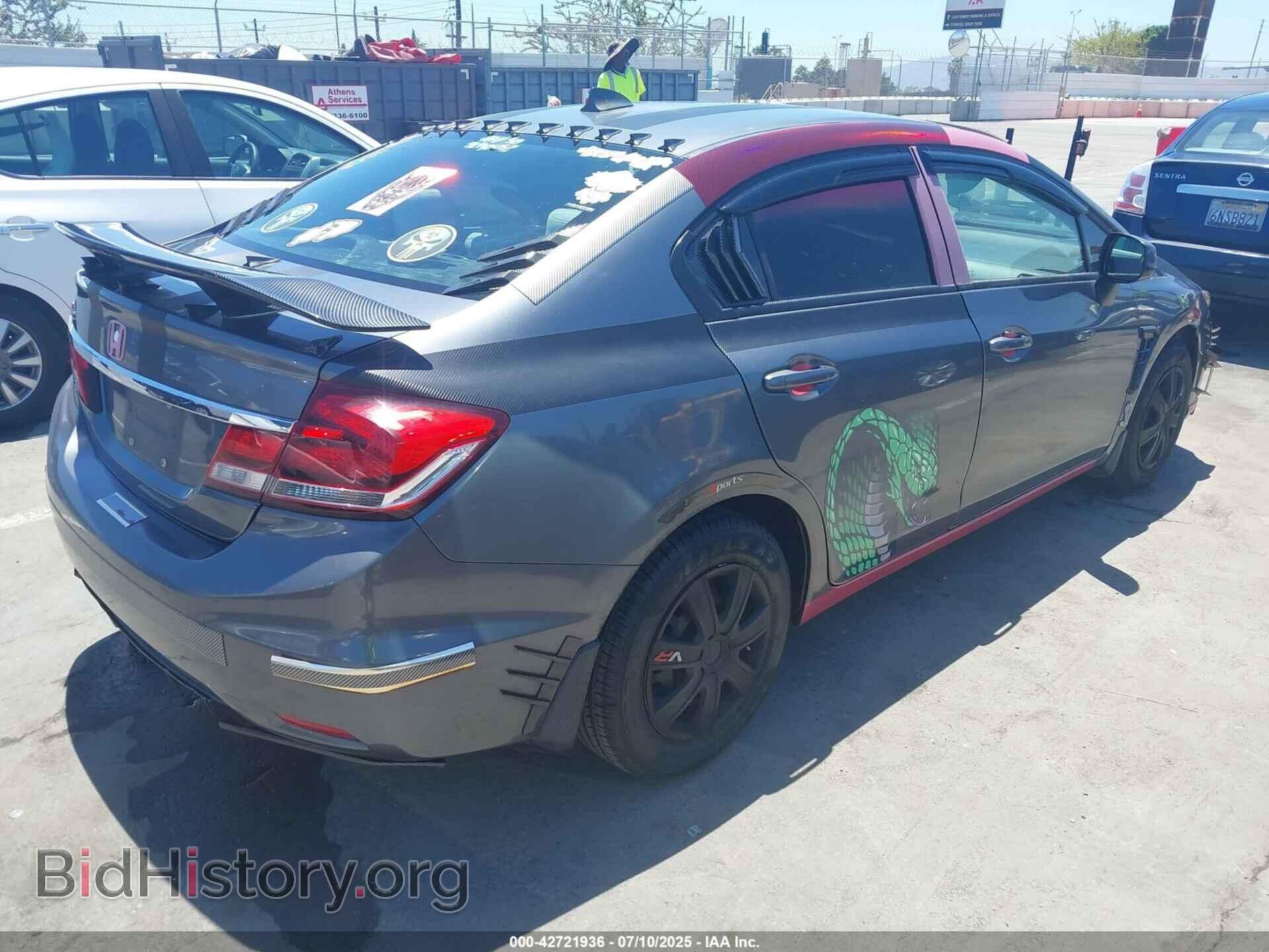 2013 HONDA CIVIC - VIN: 19XFB2F57DE200549 - Фото 4