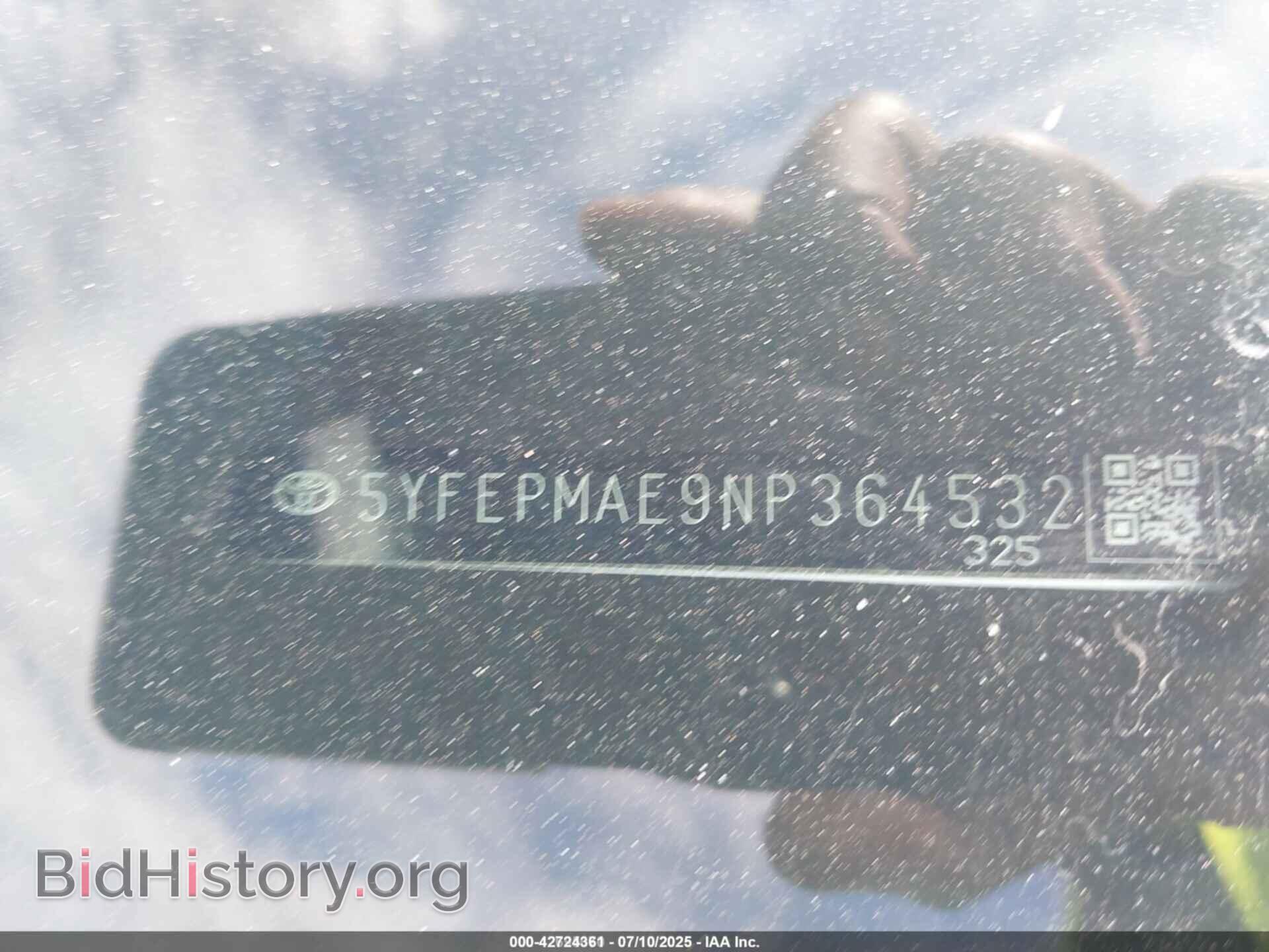 2022 TOYOTA COROLLA - VIN: 5YFEPMAE9NP364532 - Фото 9