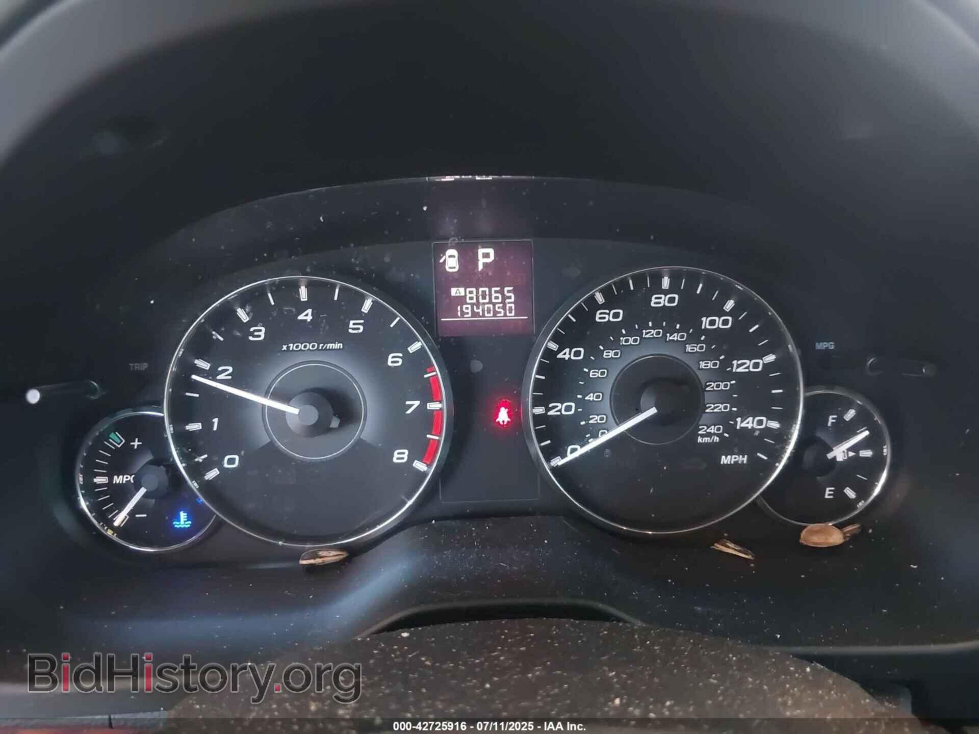 2012 SUBARU OUTBACK - VIN: 4S4BRBKC3C3211127 - Фото 7