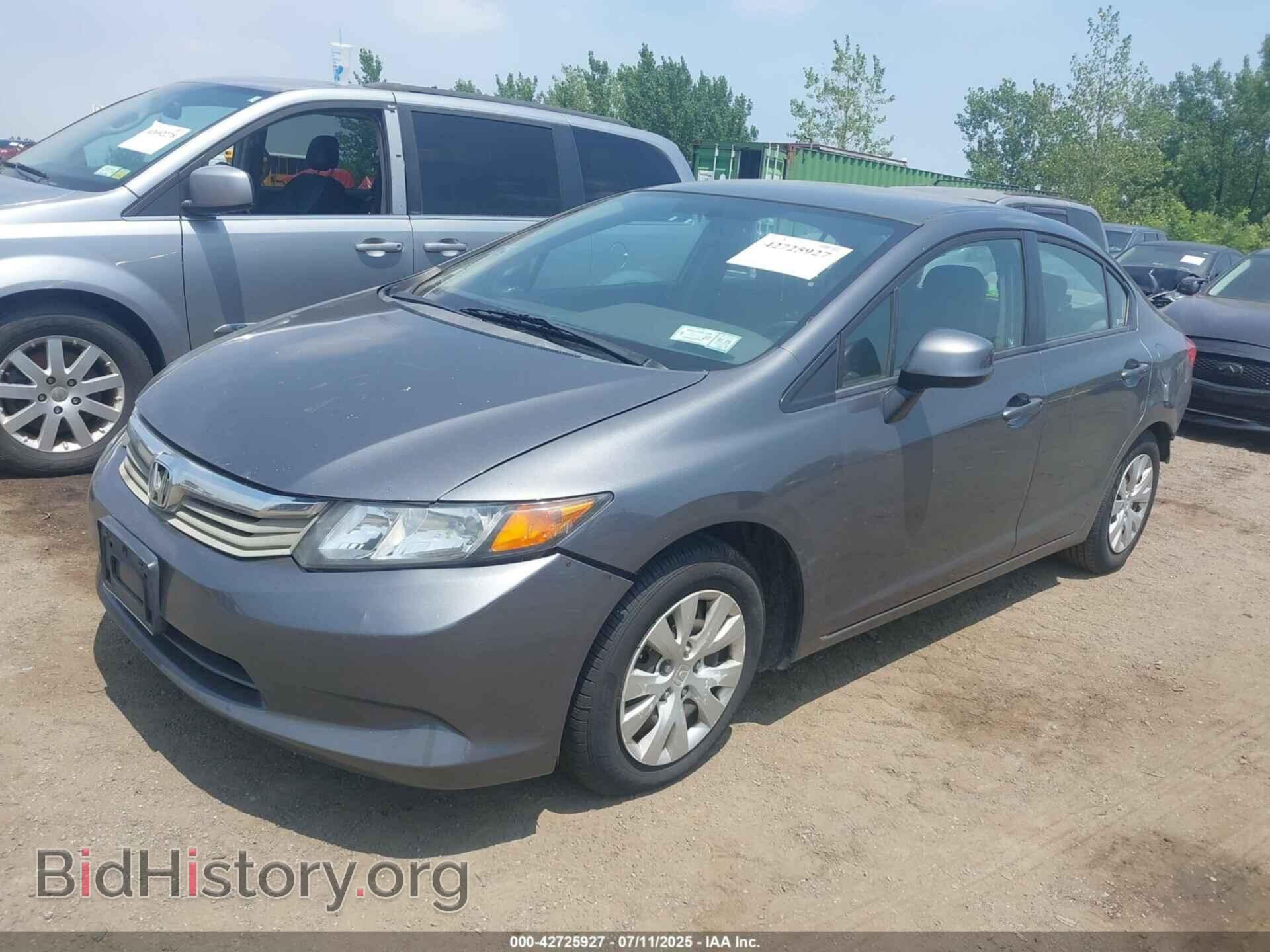 2012 HONDA CIVIC - VIN: 2HGFB2F52CH321204 - Фото 2