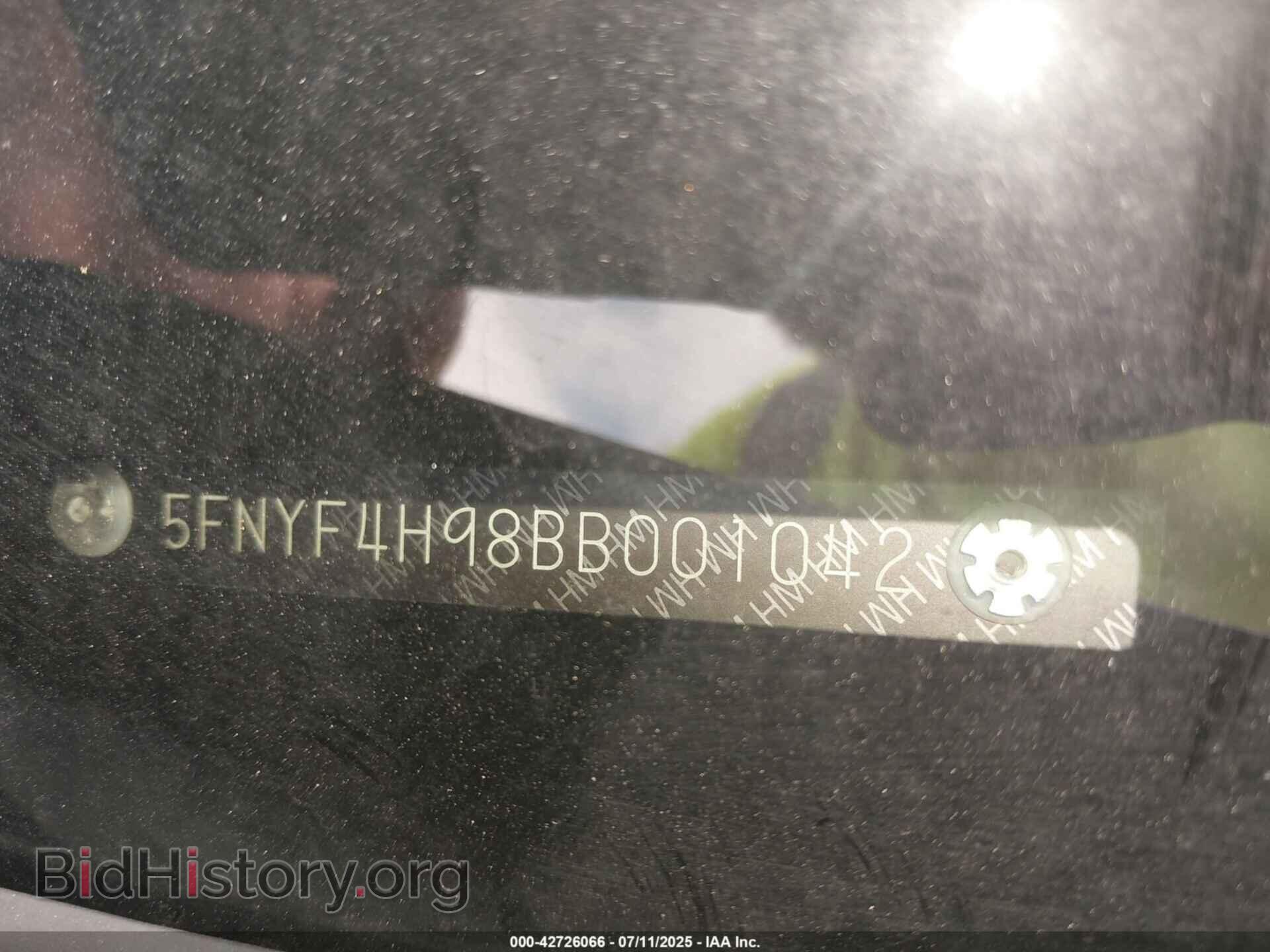 2011 HONDA PILOT - VIN: 5FNYF4H98BB001042 - Фото 9
