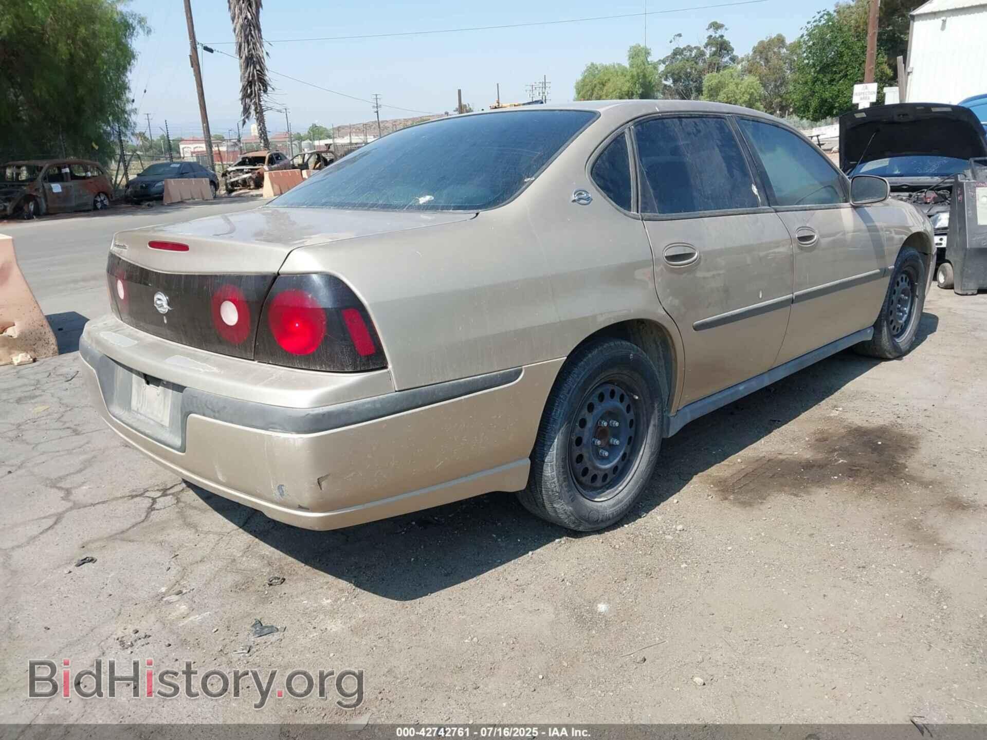2005 CHEVROLET IMPALA - VIN: 2G1WF52E259160675 - Фото 4