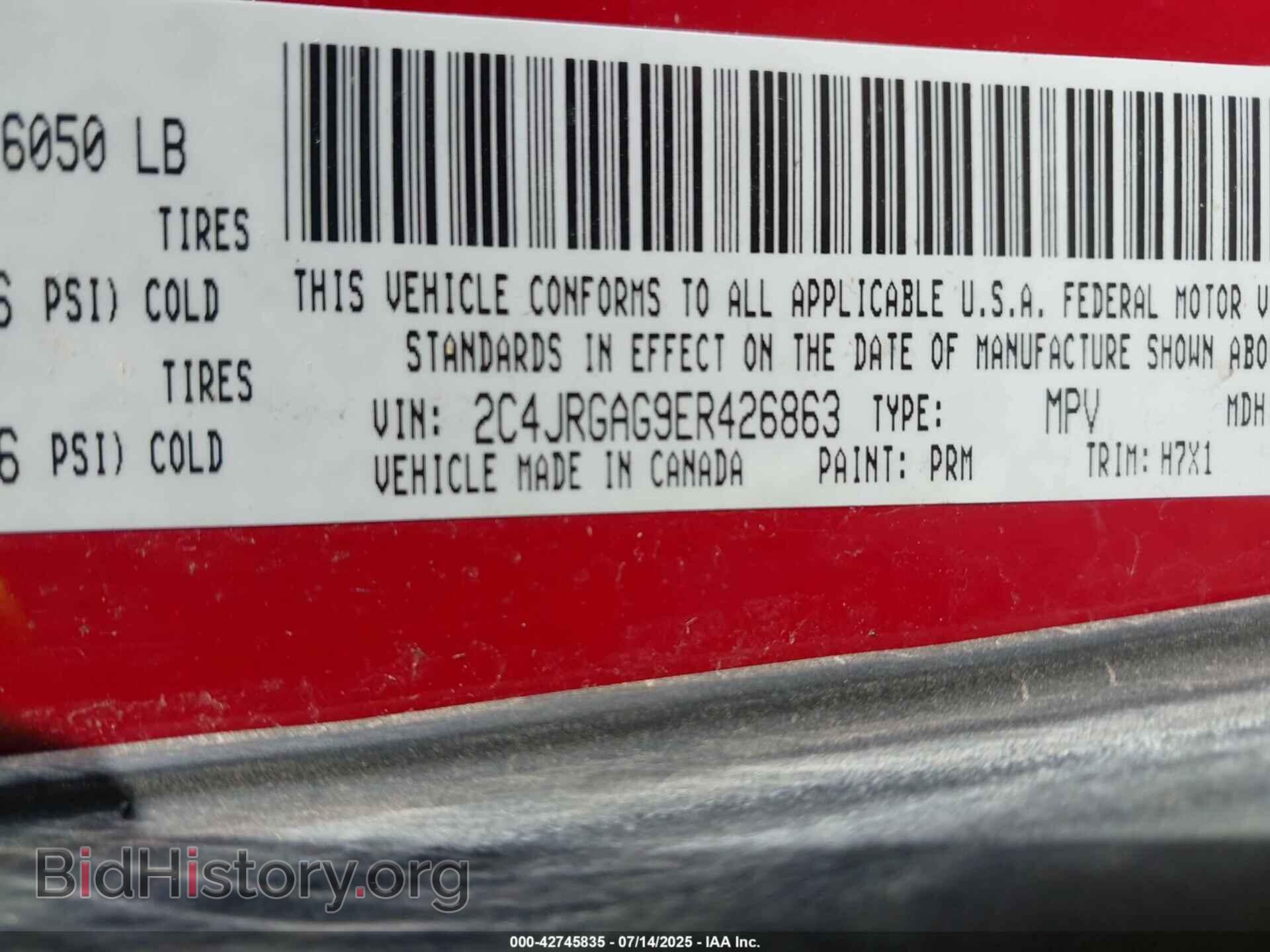 2014 RAM CARGO - VIN: 2C4JRGAG9ER426863 - Photo 9