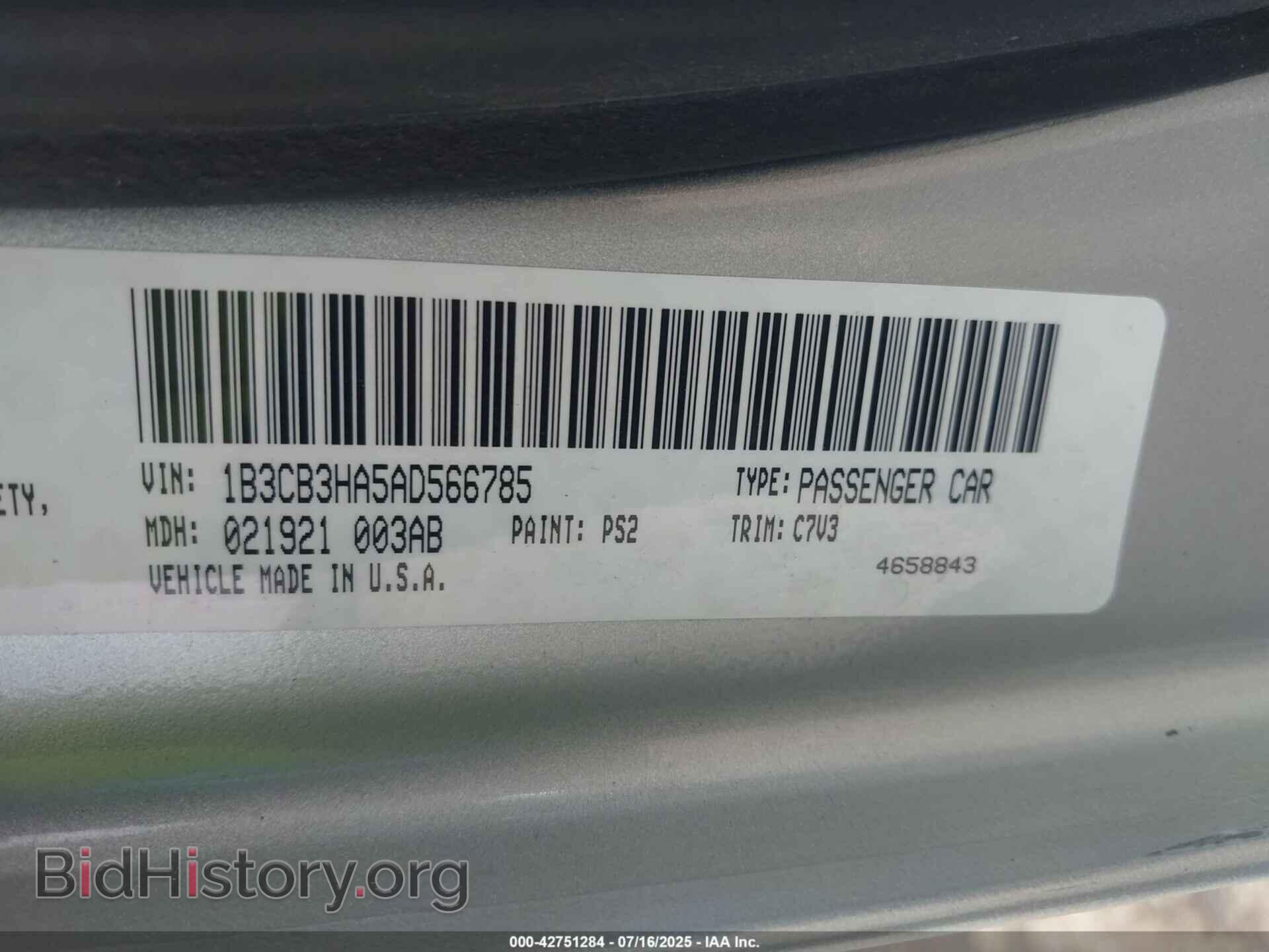 2010 DODGE CALIBER - VIN: 1B3CB3HA5AD566785 - Фото 9