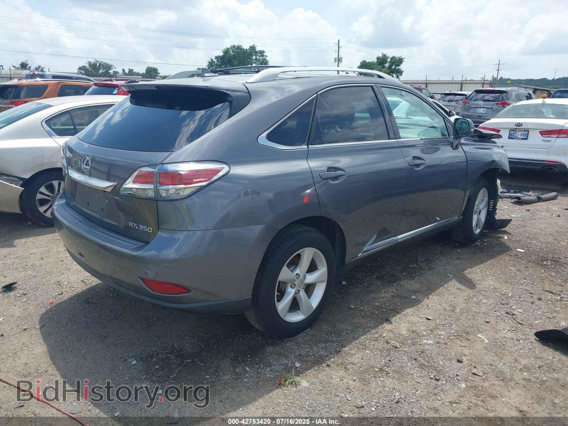2013 LEXUS RX 350 - VIN: 2T2BK1BA5DC215914 - Фото 4
