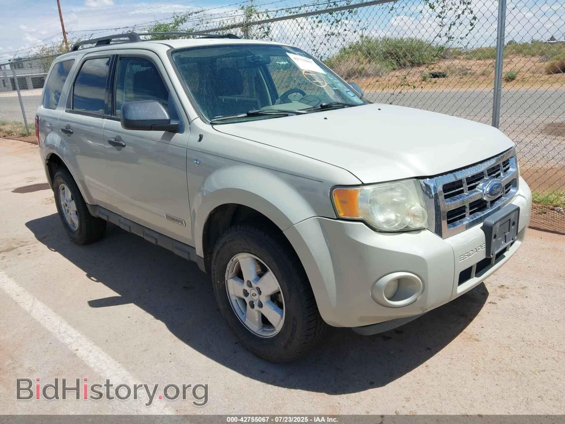 Photo 1FMCU03178KB52746 - FORD ESCAPE 2008