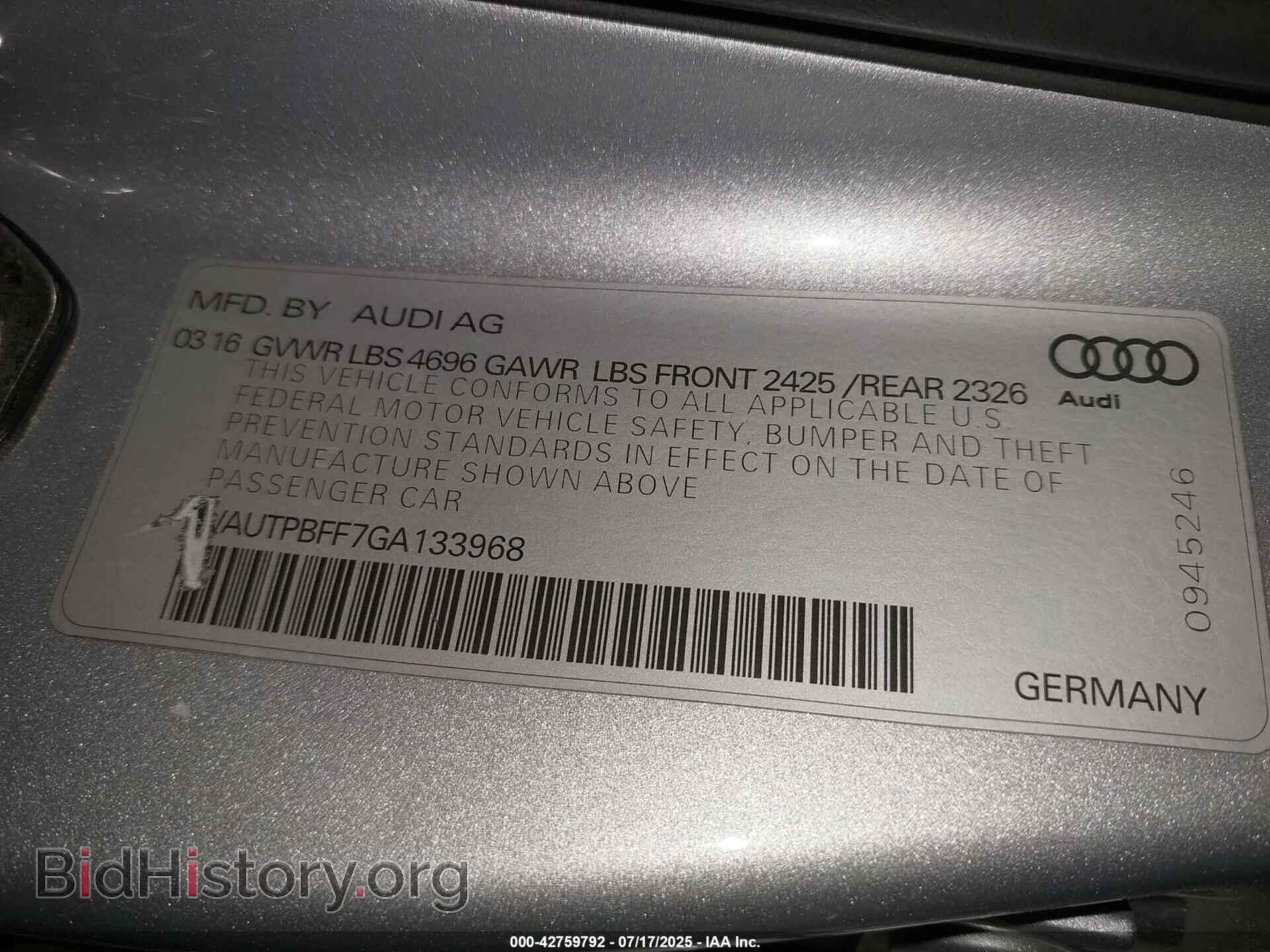 2016 AUDI A3 E-TRON - VIN: WAUTPBFF7GA133968 - Photo 9