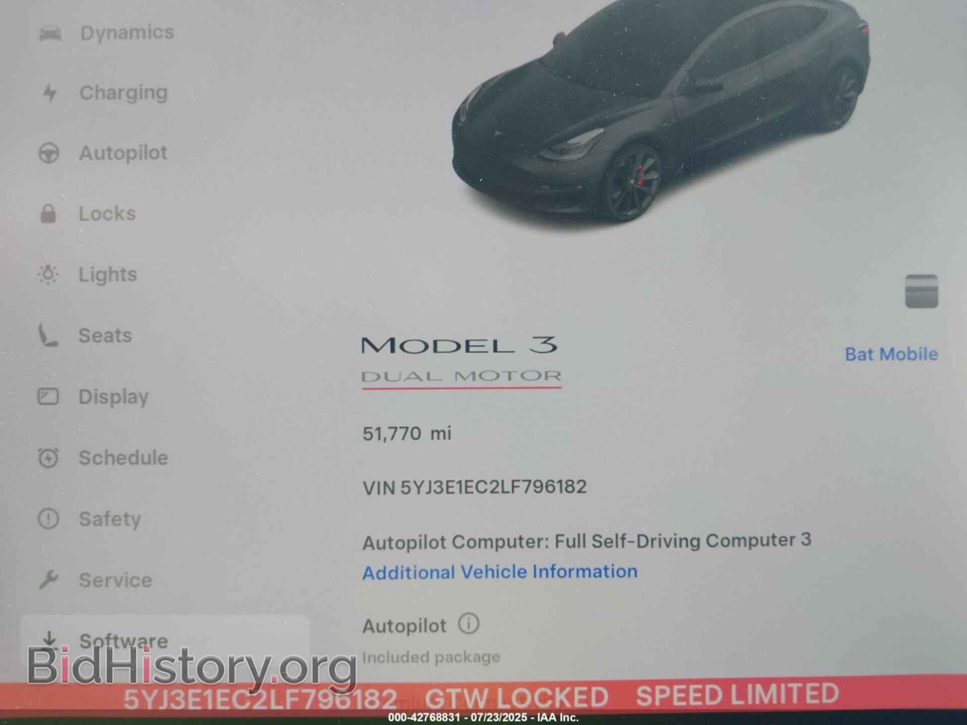 2020 TESLA MODEL 3 - VIN: 5YJ3E1EC2LF796182 - Фото 7