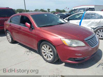 2012 Chrysler 200 Touring, red — VIN 1C3CCBBG1CN197816, IAAI