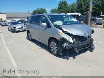2017 Toyota SIENNA XLE 7 Passenger, silver — VIN 5TDDZ3DCXHS181405, IAAI